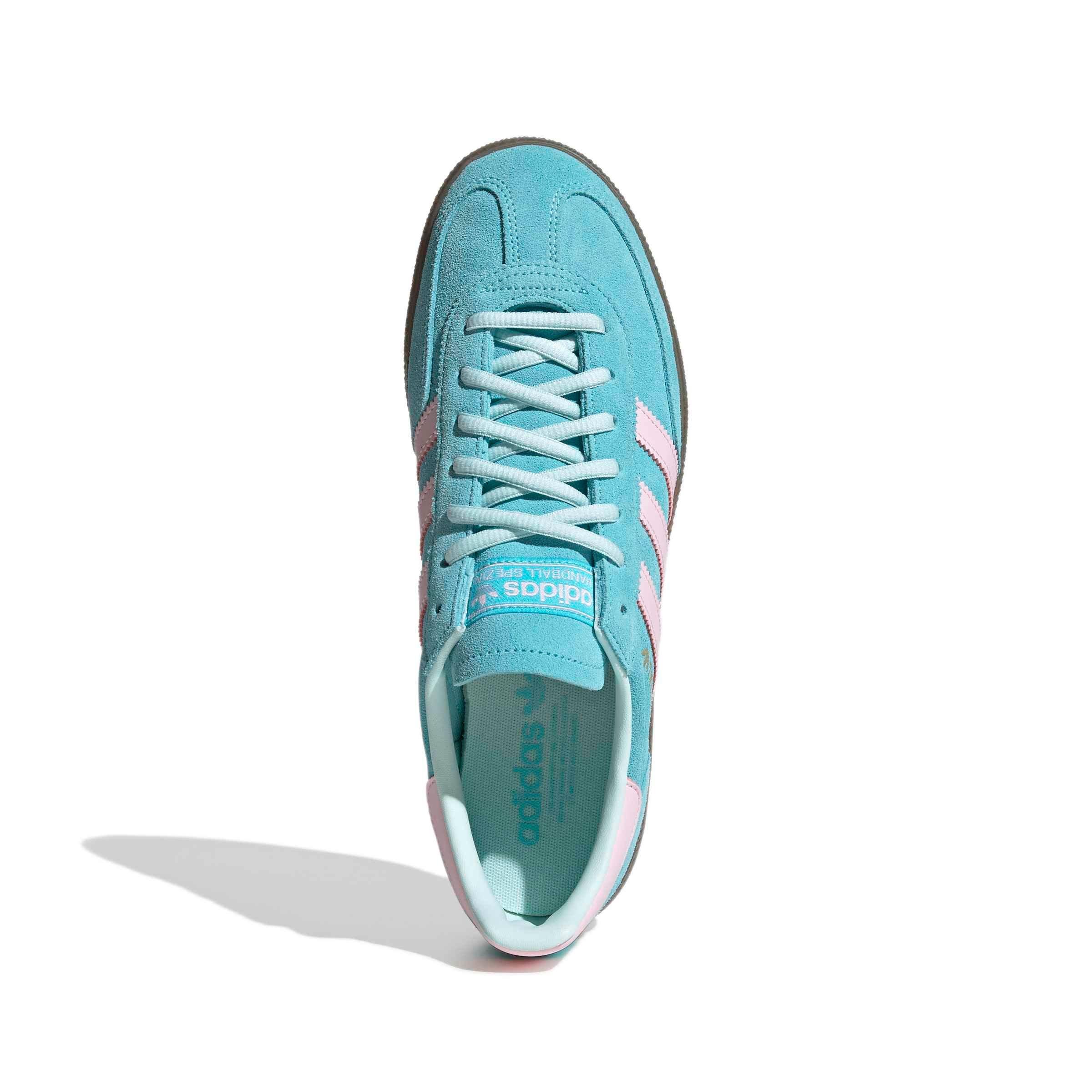 adidas Originals Handball Spezial "Pulse Aqua/Clear Pink/Gum 5" Men's Shoe - AQUA/PINK/GUM Thumbnail View 5