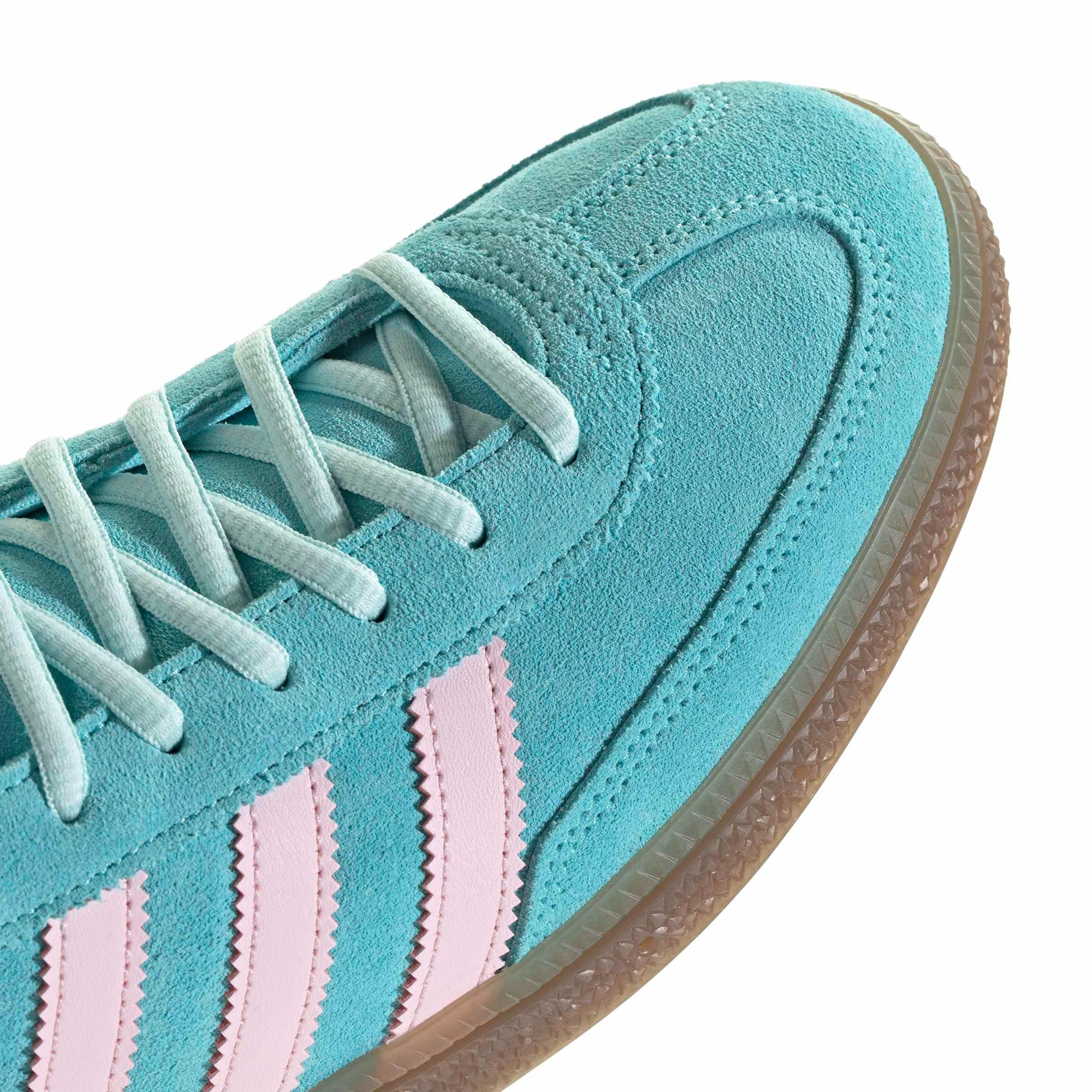 adidas Originals Handball Spezial "Pulse Aqua/Clear Pink/Gum 5" Men's Shoe - AQUA/PINK/GUM Thumbnail View 8