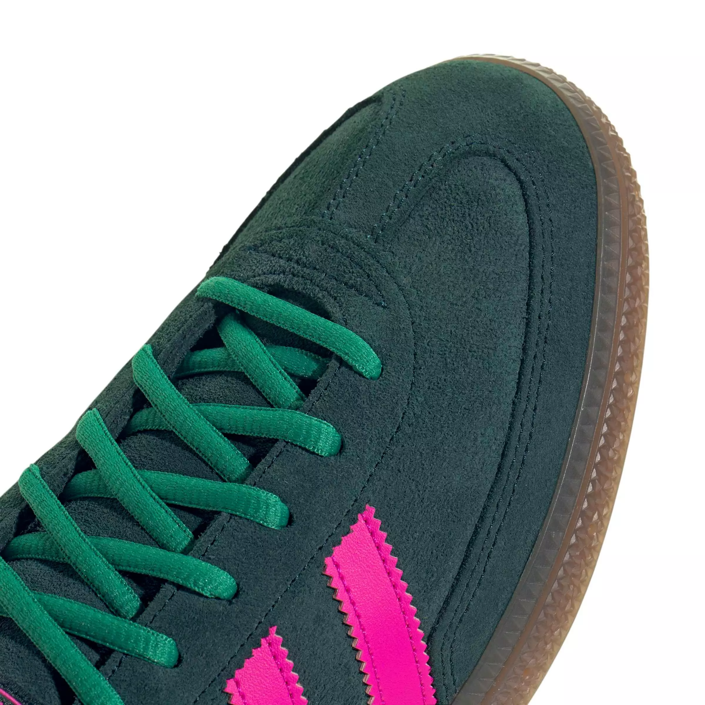 adidas Originals Handball Spezial "Aurora Ivy/Shock Pink/Gum 5" Men's Shoe - IVY/PINK/GUM