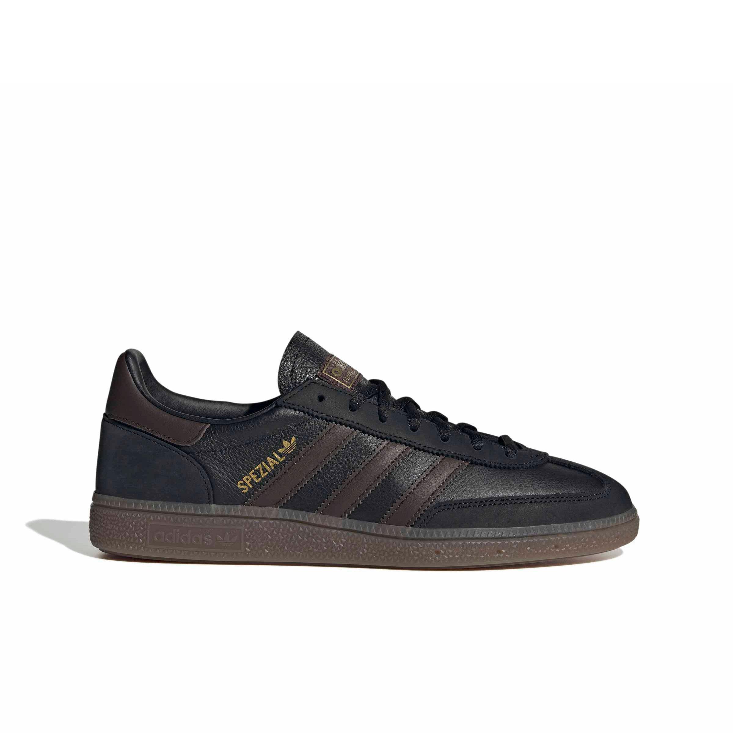 adidas Originals Handball Spezial "Core Black/Dark Brown/Gum 5" Men's Shoe - BLACK/DK BROWN/GUM Thumbnail View 1