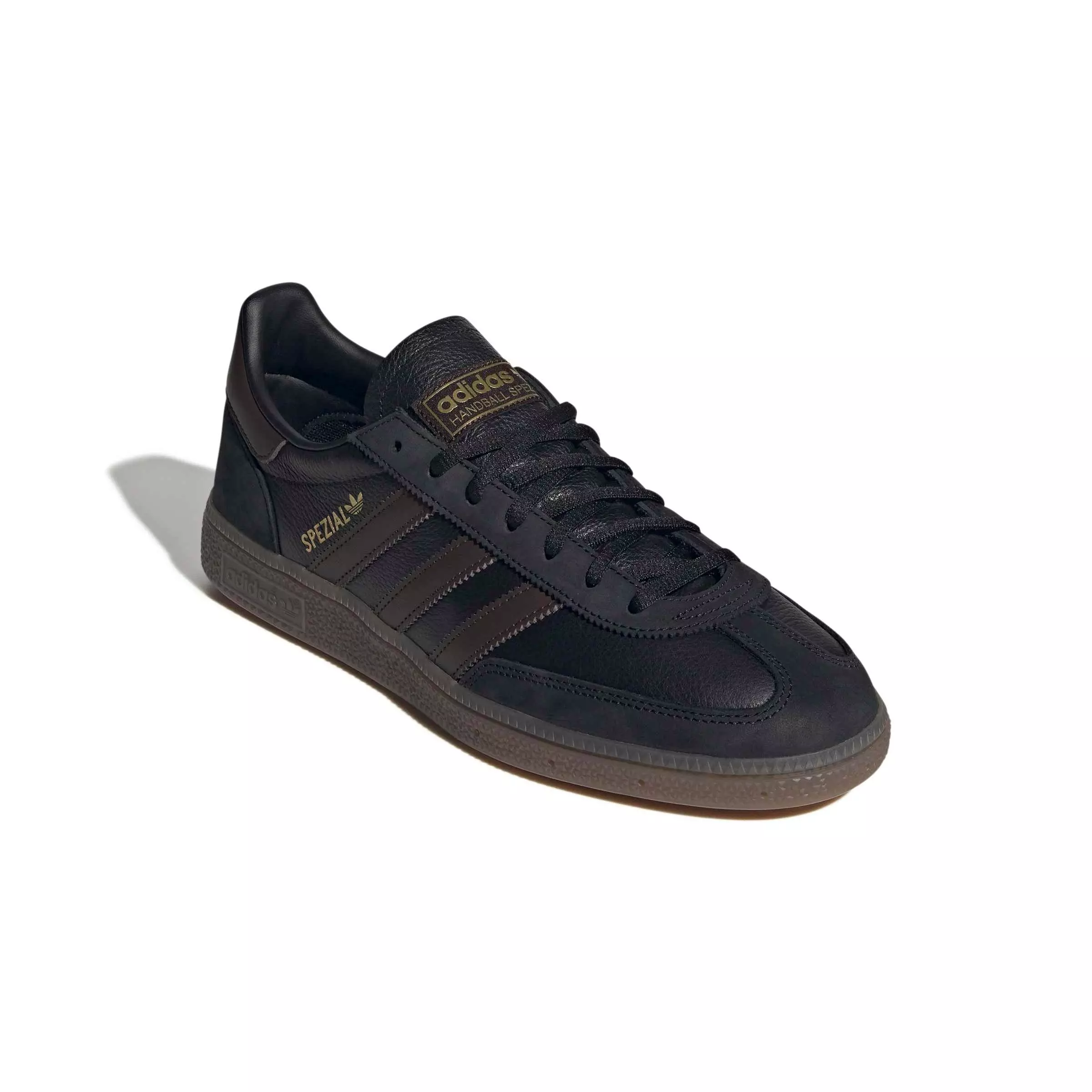 adidas Originals Handball Spezial "Core Black/Dark Brown/Gum 5" Men's Shoe - BLACK/DK BROWN/GUM