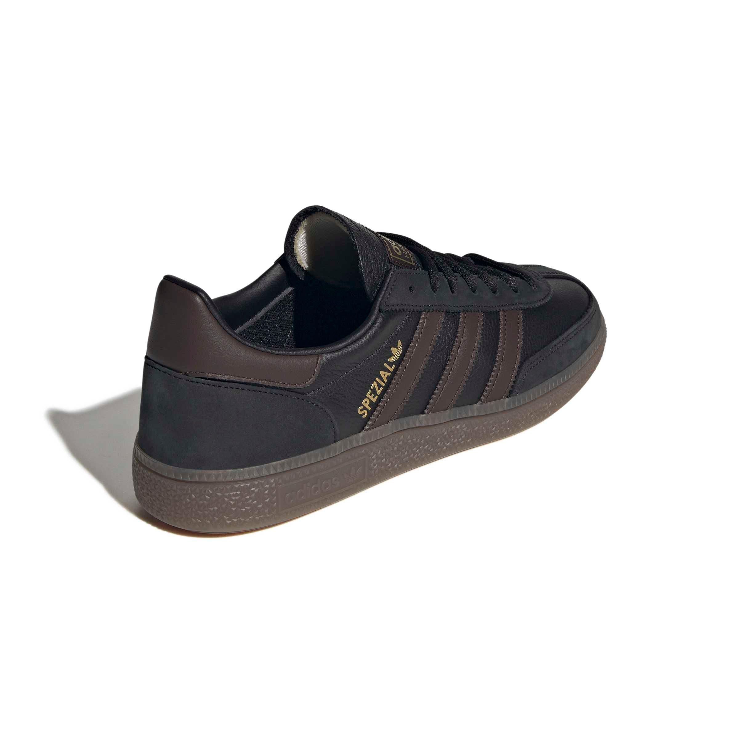 adidas Originals Handball Spezial "Core Black/Dark Brown/Gum 5" Men's Shoe - BLACK/DK BROWN/GUM Thumbnail View 4