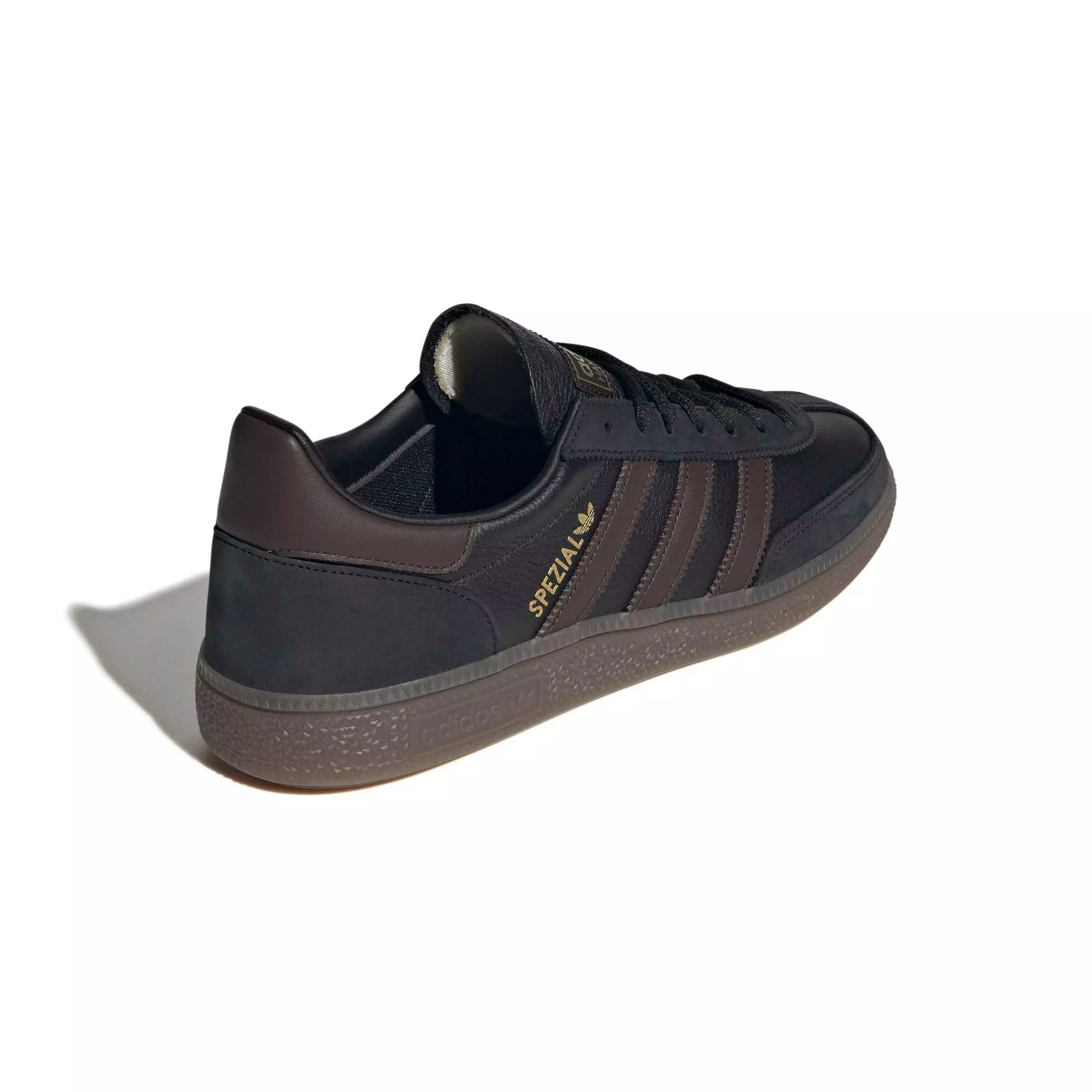 adidas Originals Handball Spezial "Core Black/Dark Brown/Gum 5" Men's Shoe - BLACK/DK BROWN/GUM