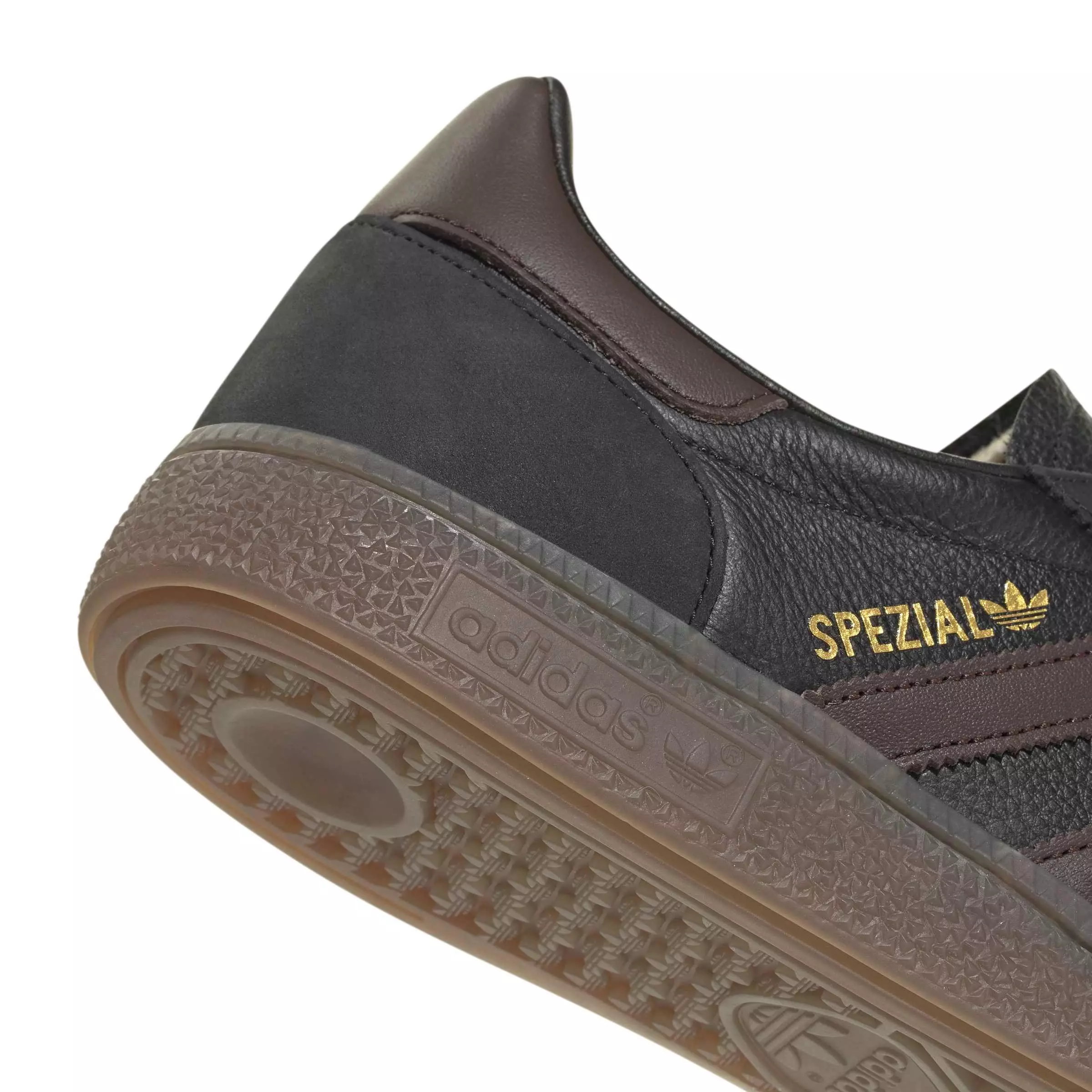 adidas Originals Handball Spezial "Core Black/Dark Brown/Gum 5" Men's Shoe - BLACK/DK BROWN/GUM