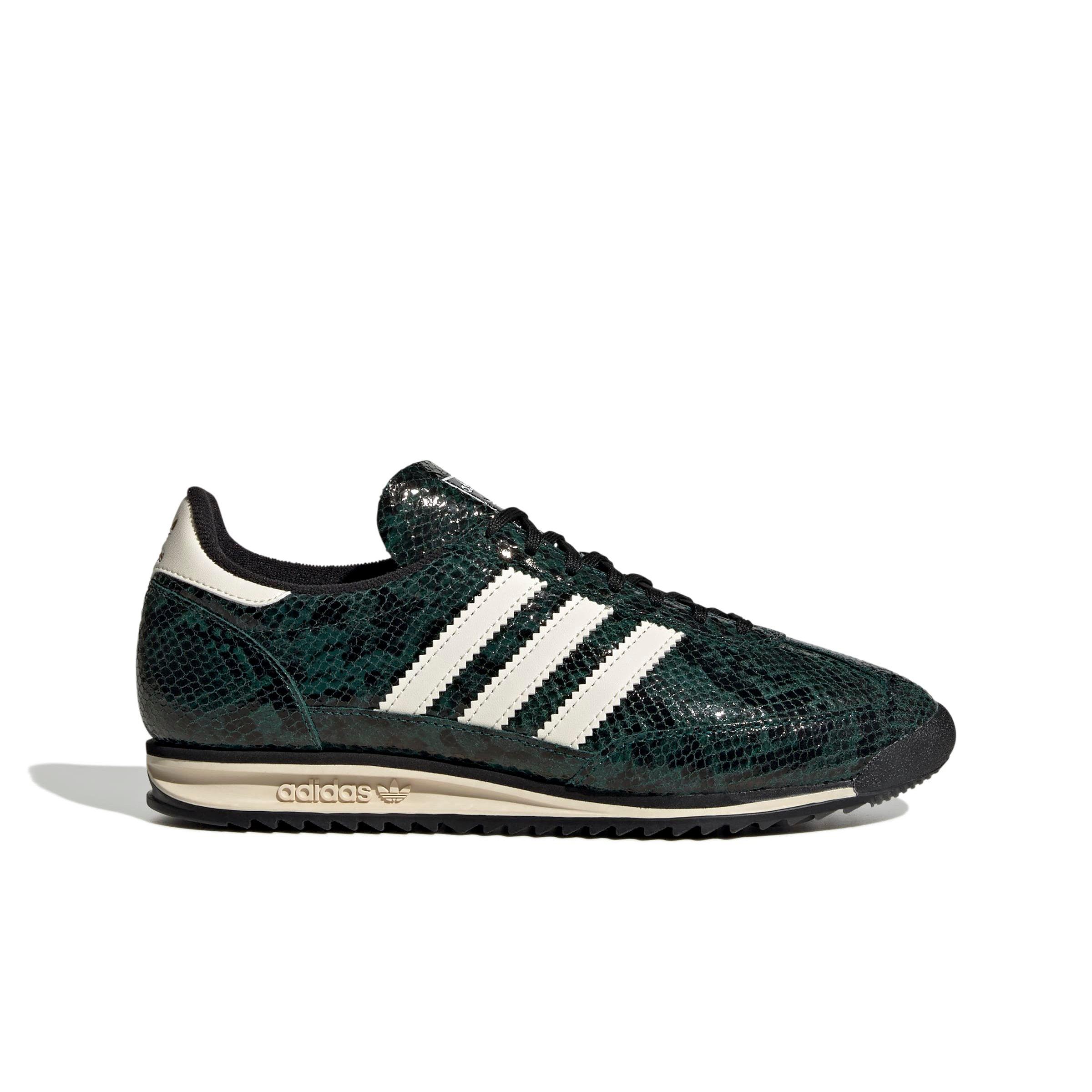 adidas Originals SL 72 OG "Snakeskin Print" Women's Shoe - GREEN/BLACK/WHITE Thumbnail View 1
