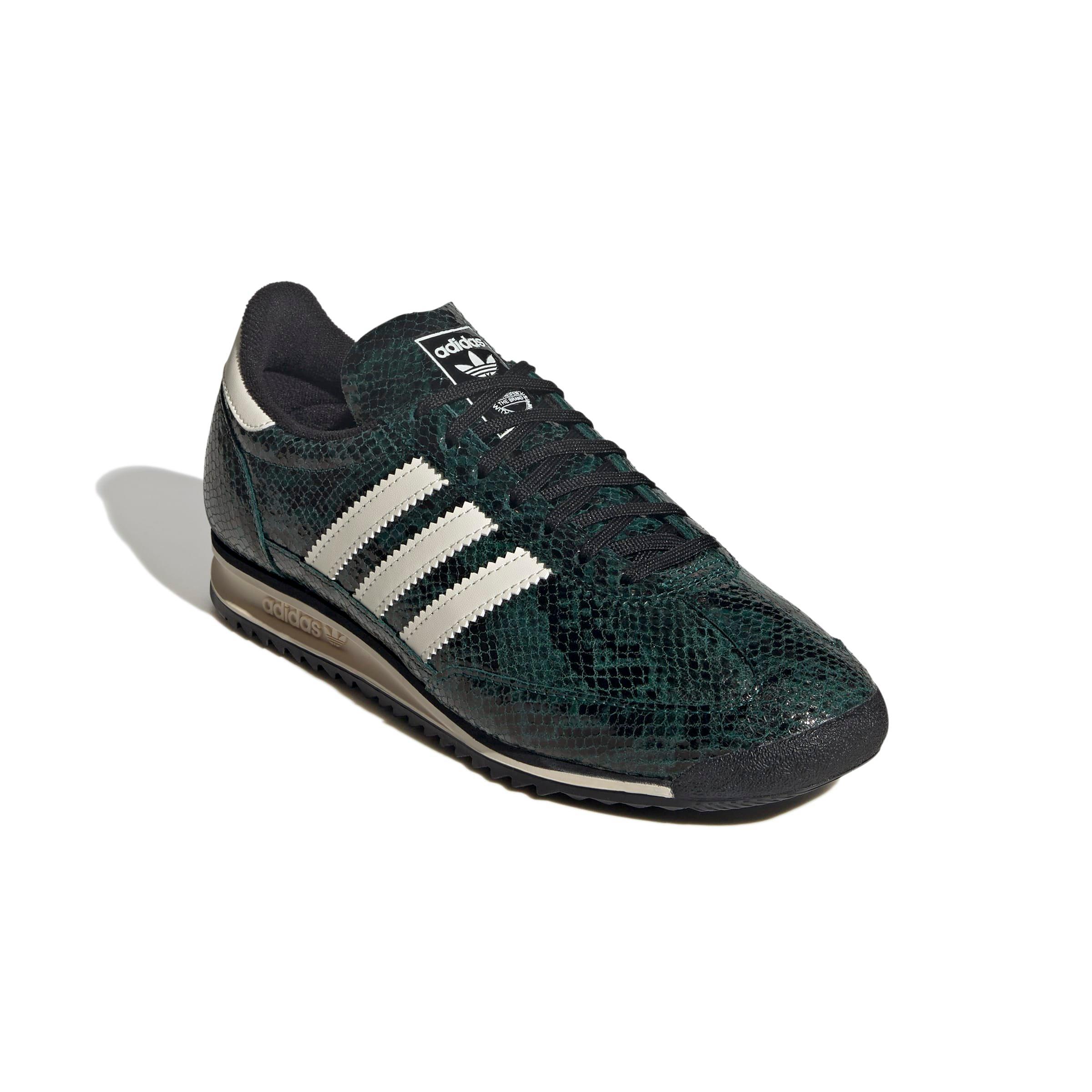 adidas Originals SL 72 OG "Snakeskin Print" Women's Shoe - GREEN/BLACK/WHITE Thumbnail View 3