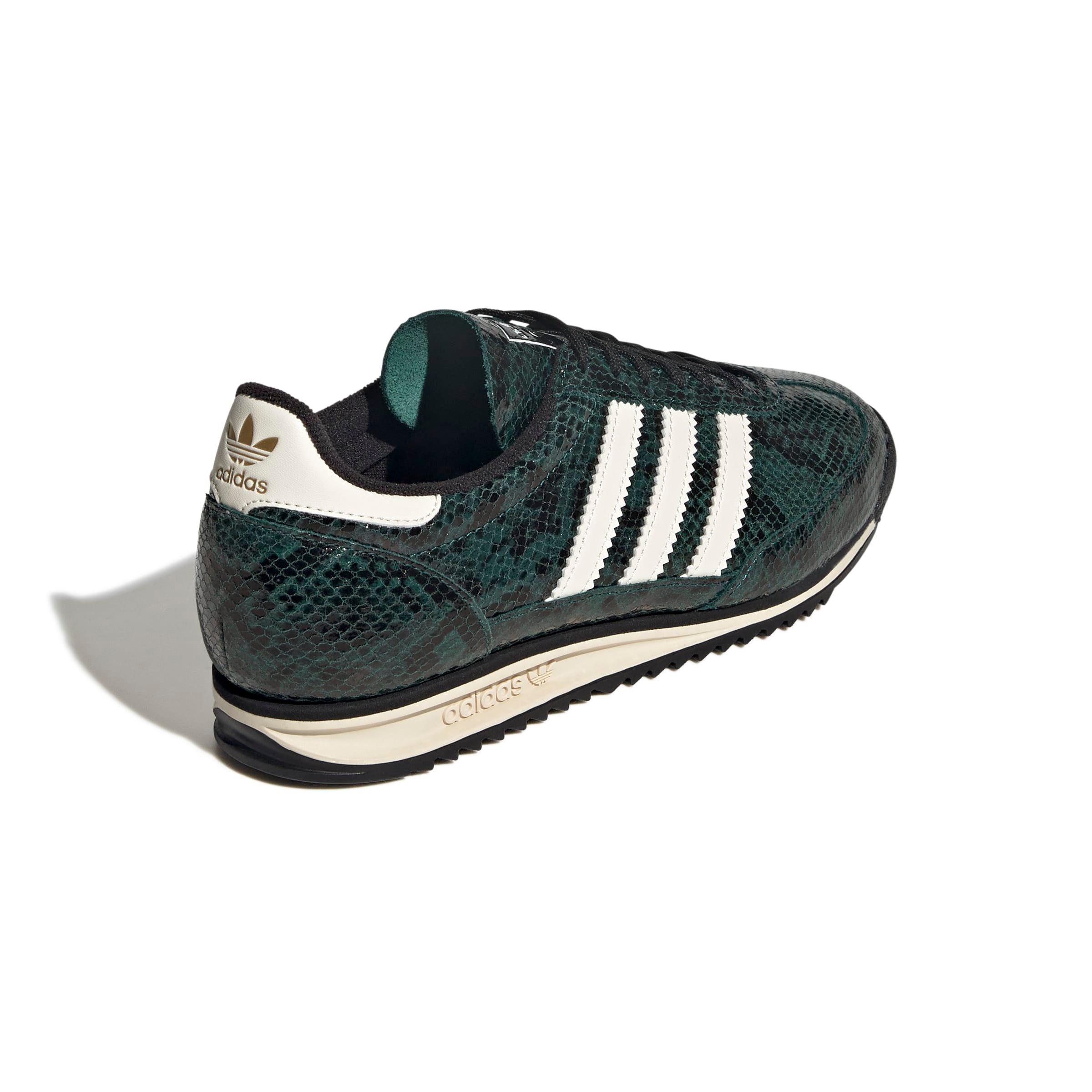adidas Originals SL 72 OG "Snakeskin Print" Women's Shoe - GREEN/BLACK/WHITE Thumbnail View 4
