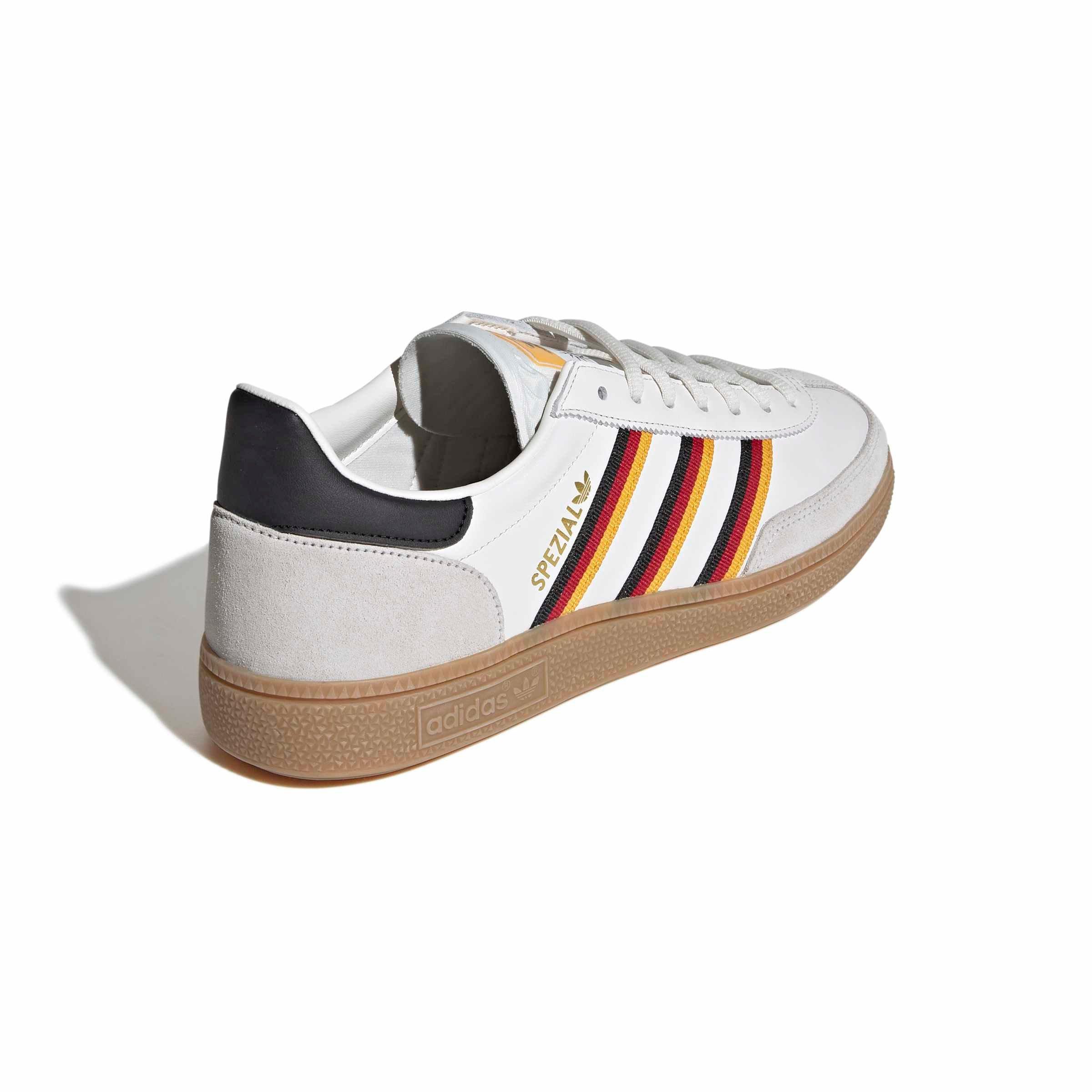adidas Originals Handball Spezial "Cloud White/Crew Yellow/Power Red" Men's Shoe - WHITE/YELLOW/RED Thumbnail View 4