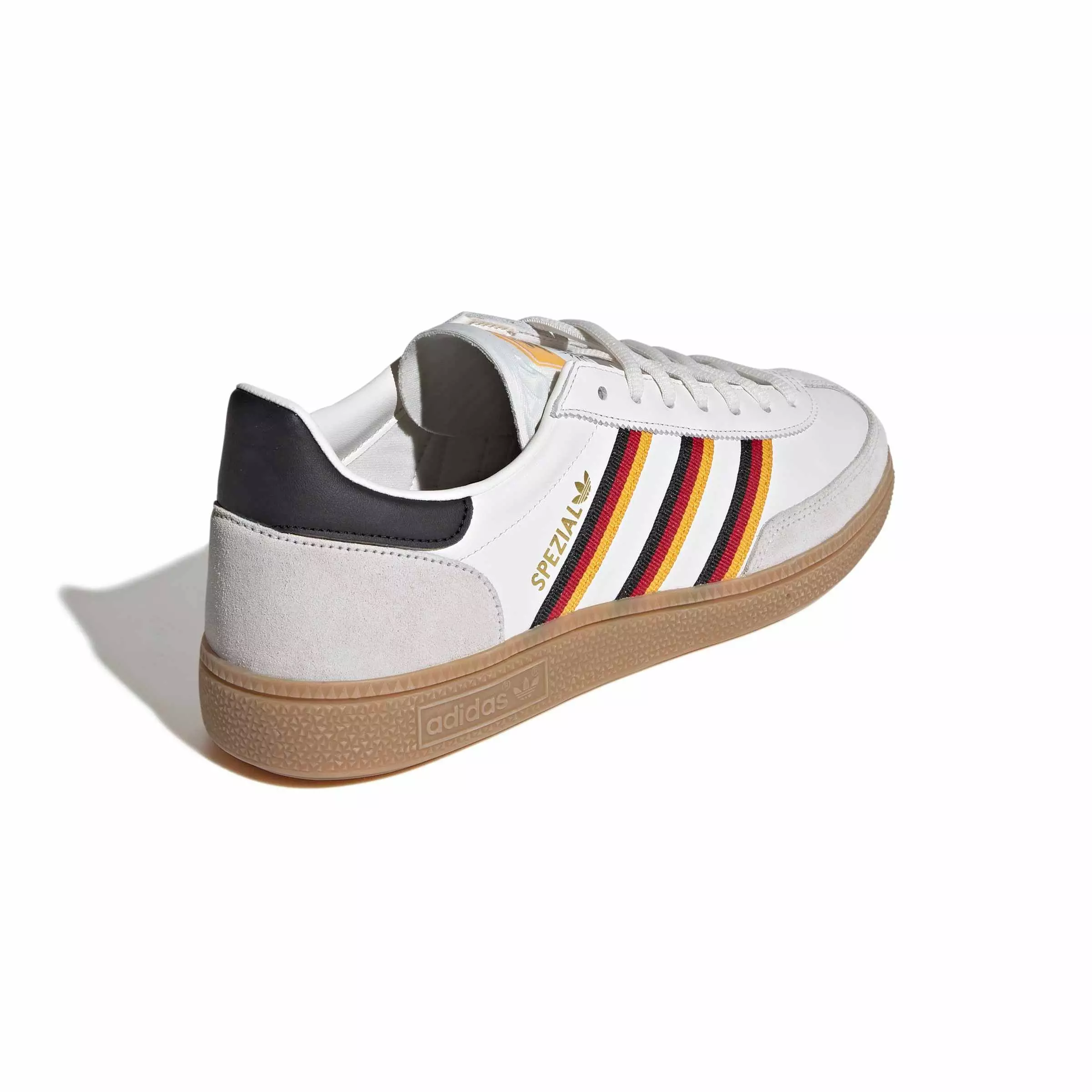 adidas Originals Handball Spezial "Cloud White/Crew Yellow/Power Red" Men's Shoe - WHITE/YELLOW/RED