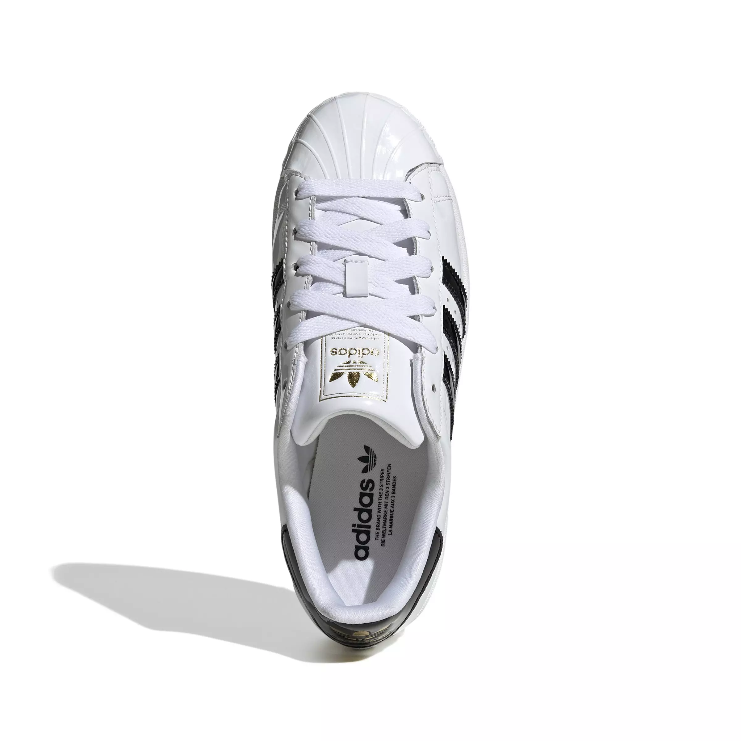 adidas Originals Superstar II "Ftwr White/Core Black/Gold Met" Women's Shoe - WHITE/BLACK/GOLD