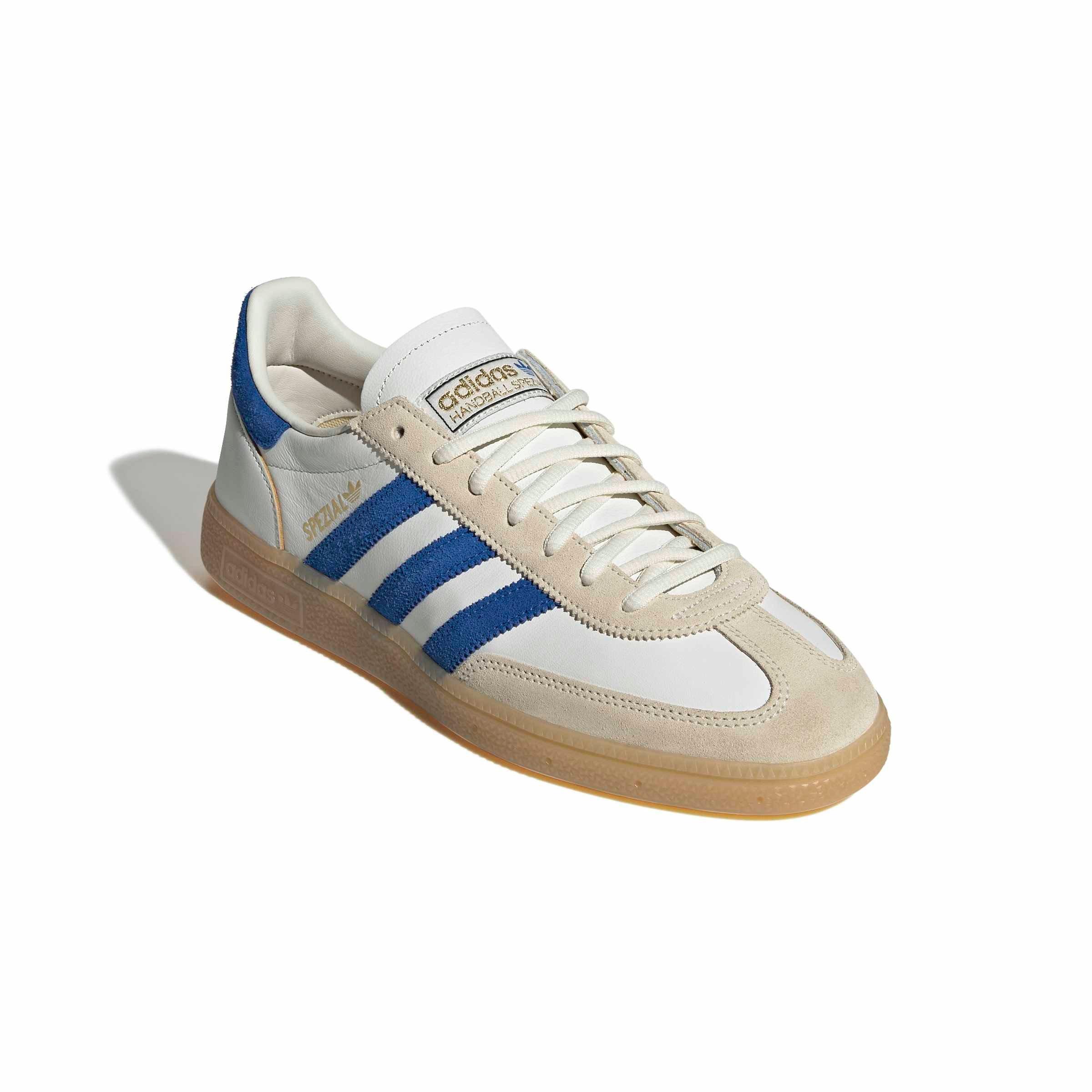 adidas Originals Handball Spezial "Core White/Blue/Gum 1" Men's Shoe - WHITE/BLUE/GUM Thumbnail View 3