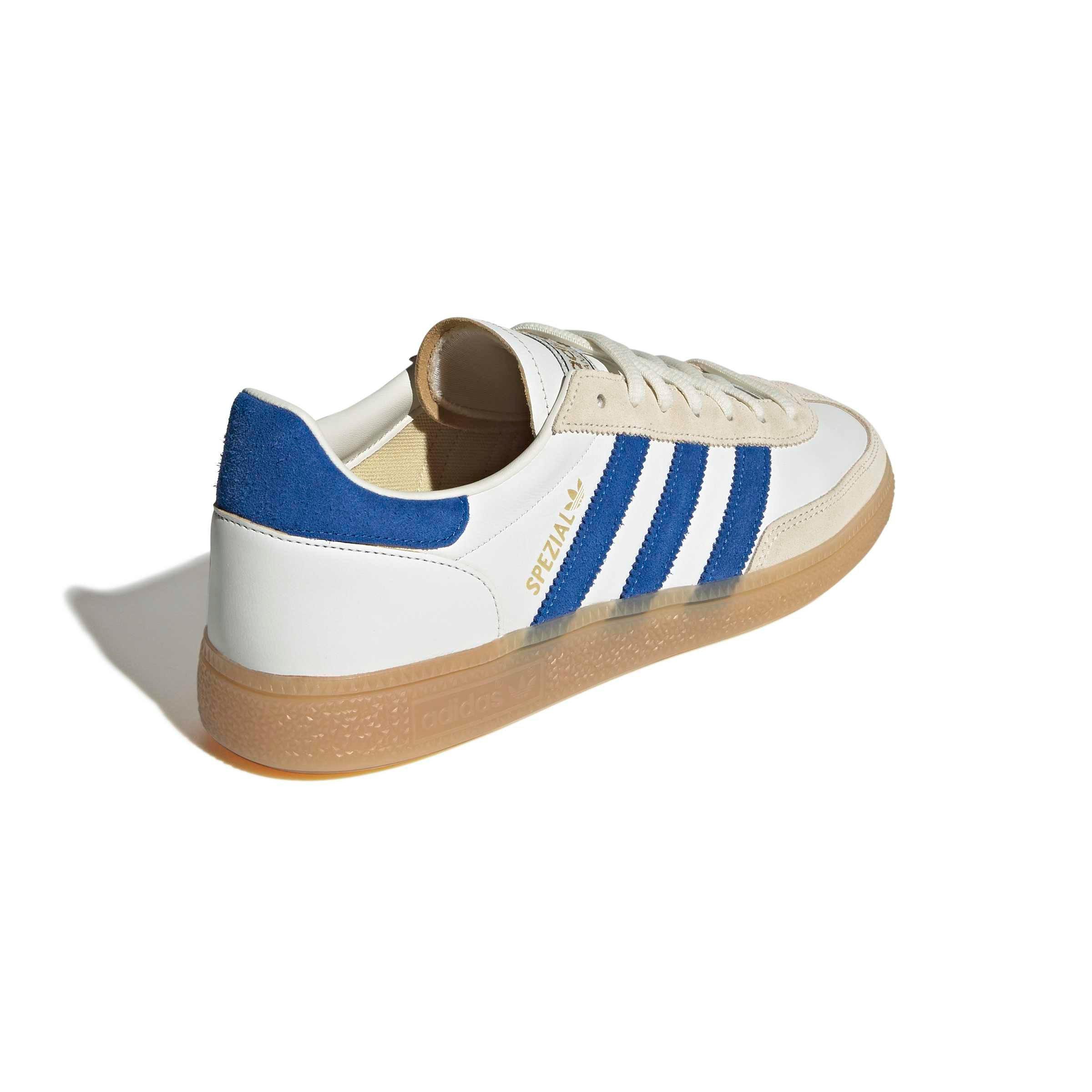 adidas Originals Handball Spezial "Core White/Blue/Gum 1" Men's Shoe - WHITE/BLUE/GUM Thumbnail View 4