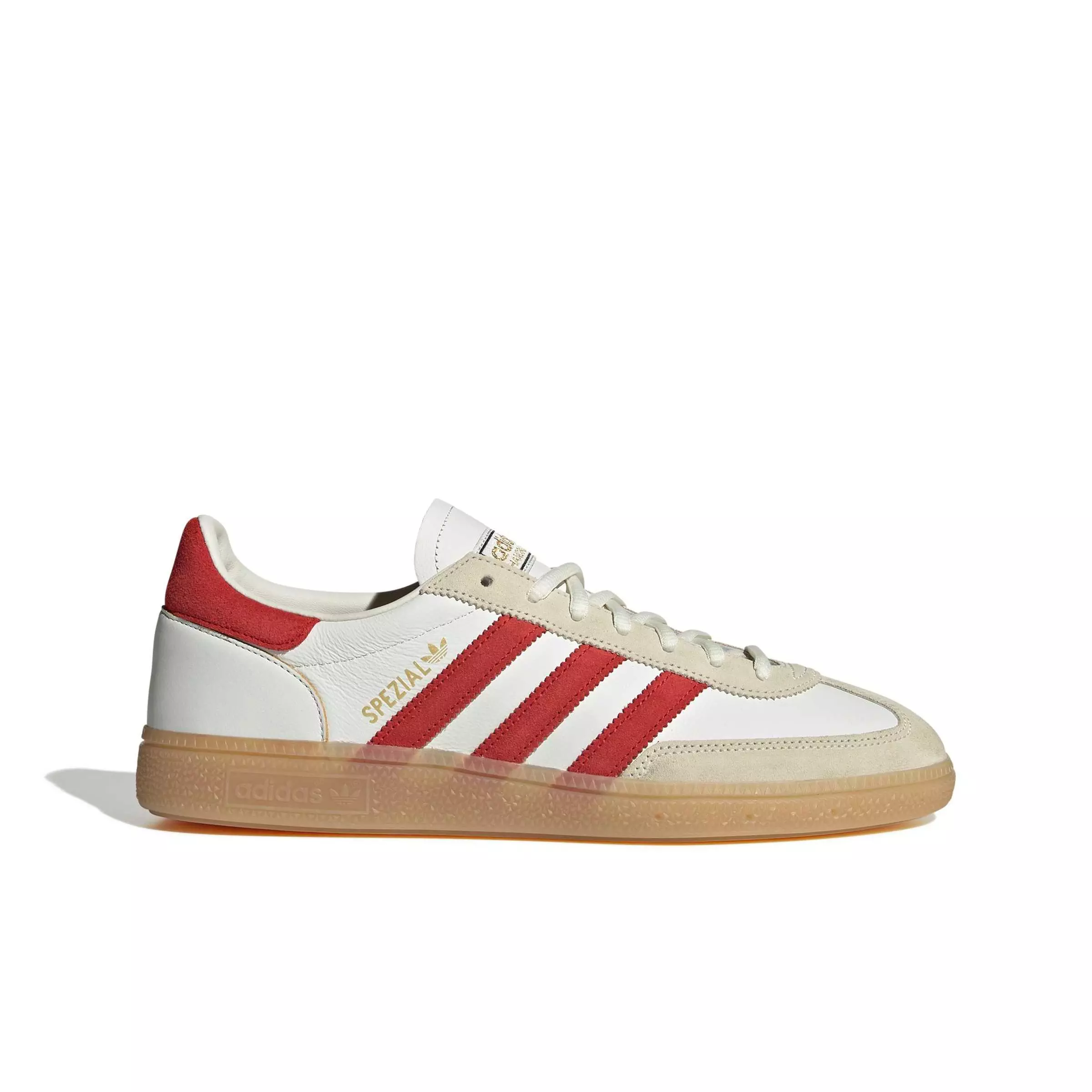 adidas Originals Handball Spezial "Core White/Better Scarlet/Gum 1" Men's Shoe - WHITE/SCARLET/GUM