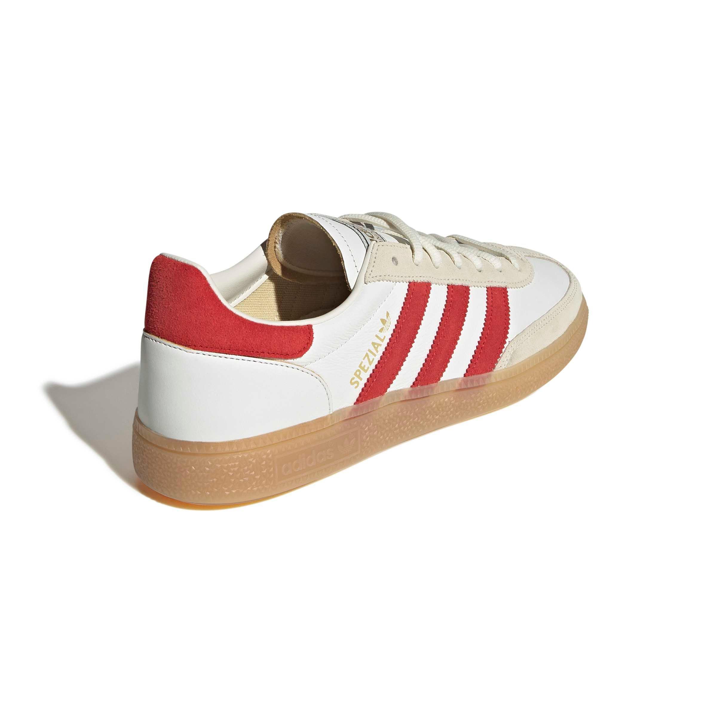 adidas Originals Handball Spezial "Core White/Better Scarlet/Gum 1" Men's Shoe - WHITE/SCARLET/GUM Thumbnail View 4
