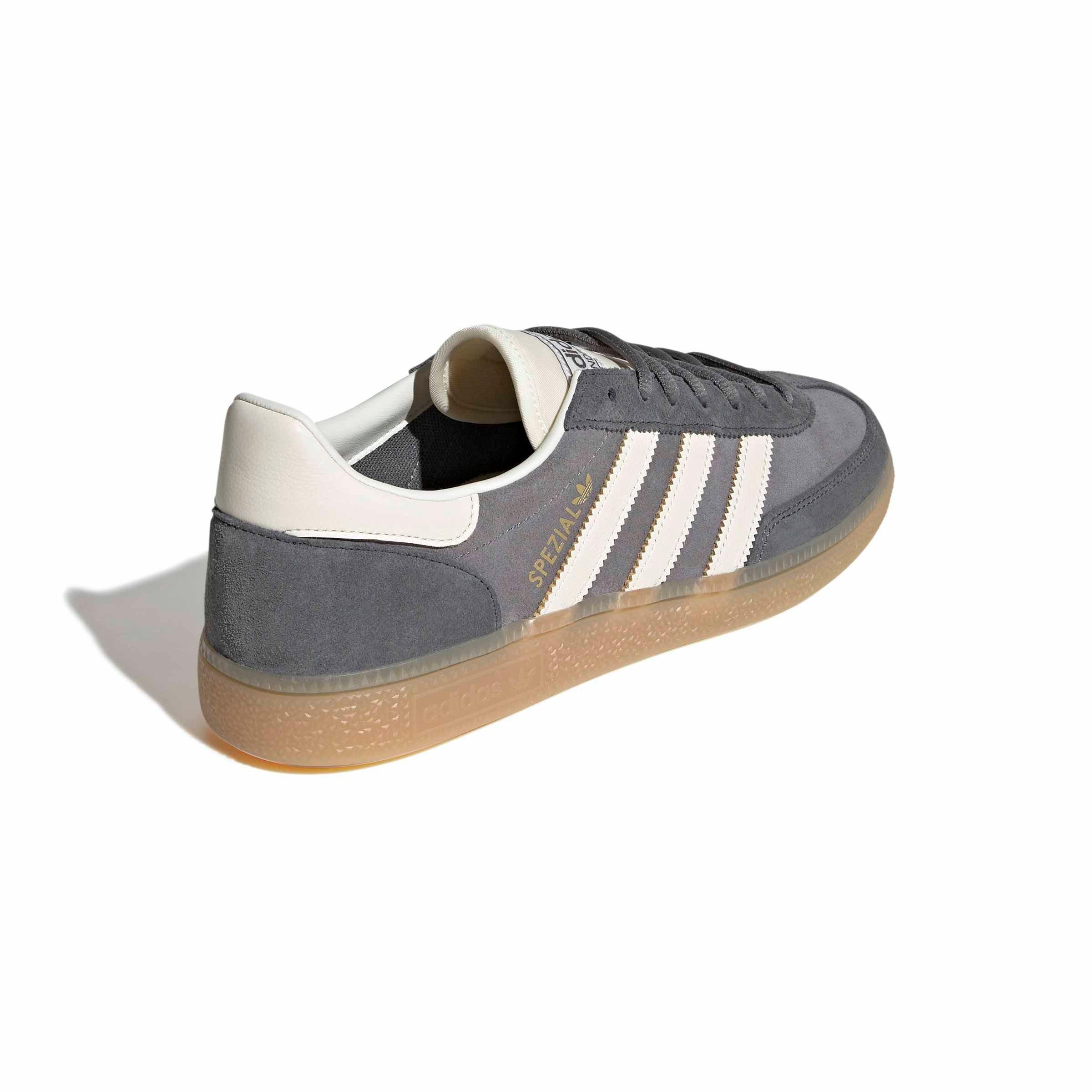 adidas Originals Handball Spezial "Grey Four/Off White/Grey Six" Men's Shoe - GREY/OFF WHITE/GREY Thumbnail View 4