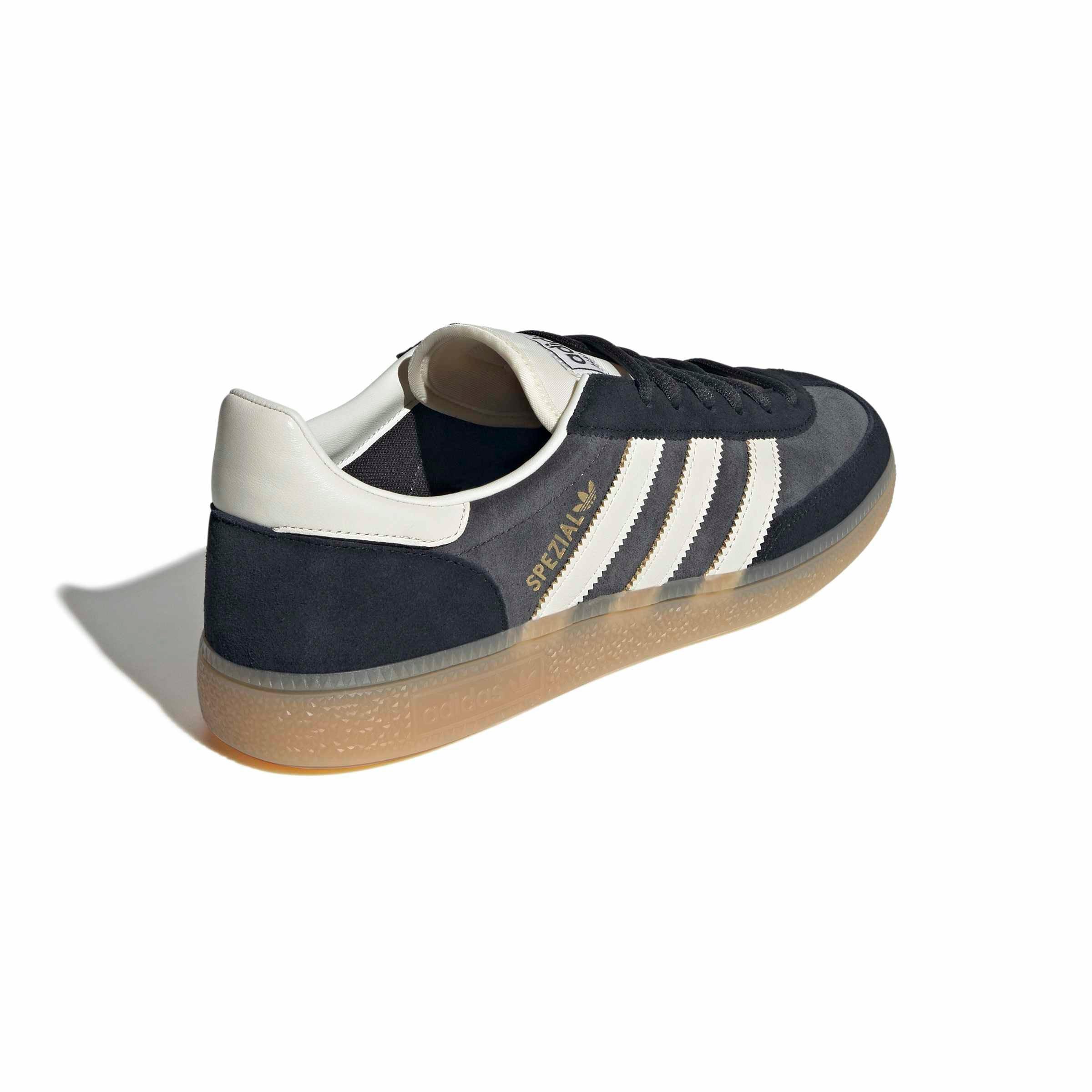 adidas Originals Handball Spezial "Carbon/Off White/Core Black" Men's Shoe - GREY/OFF WHITE/GREY Thumbnail View 4