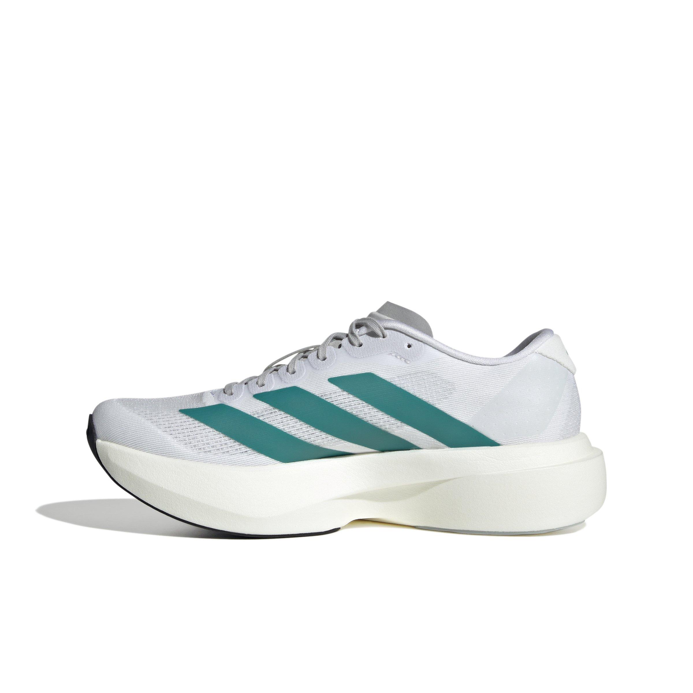 adidas Adizero EVO SL "Ftwr White/Pure Teal/Grey Two" Women's Running Shoe - WHITE/TEAL/GREY Thumbnail View 2