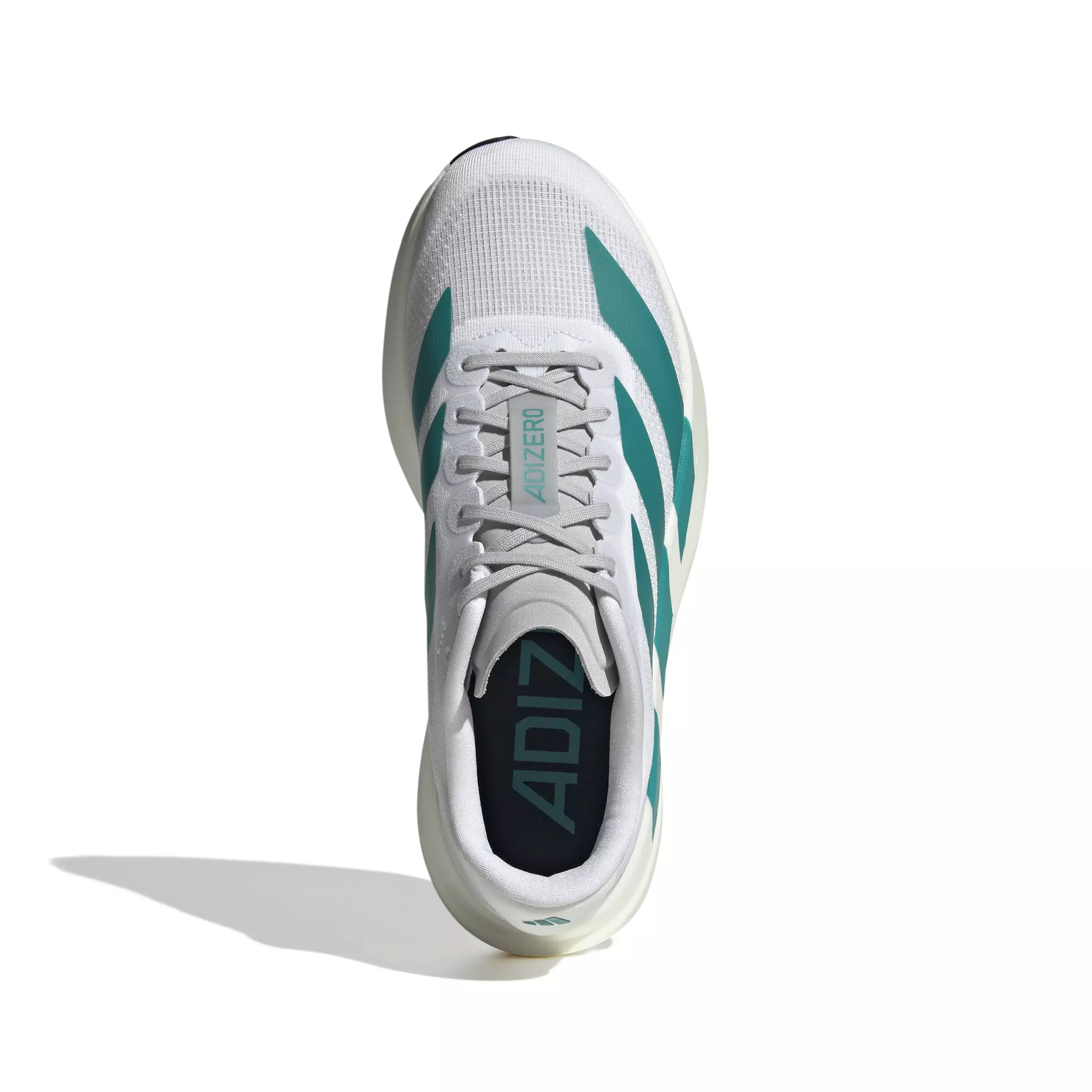 adidas Adizero EVO SL "Ftwr White/Pure Teal/Grey Two" Women's Running Shoe - WHITE/TEAL/GREY