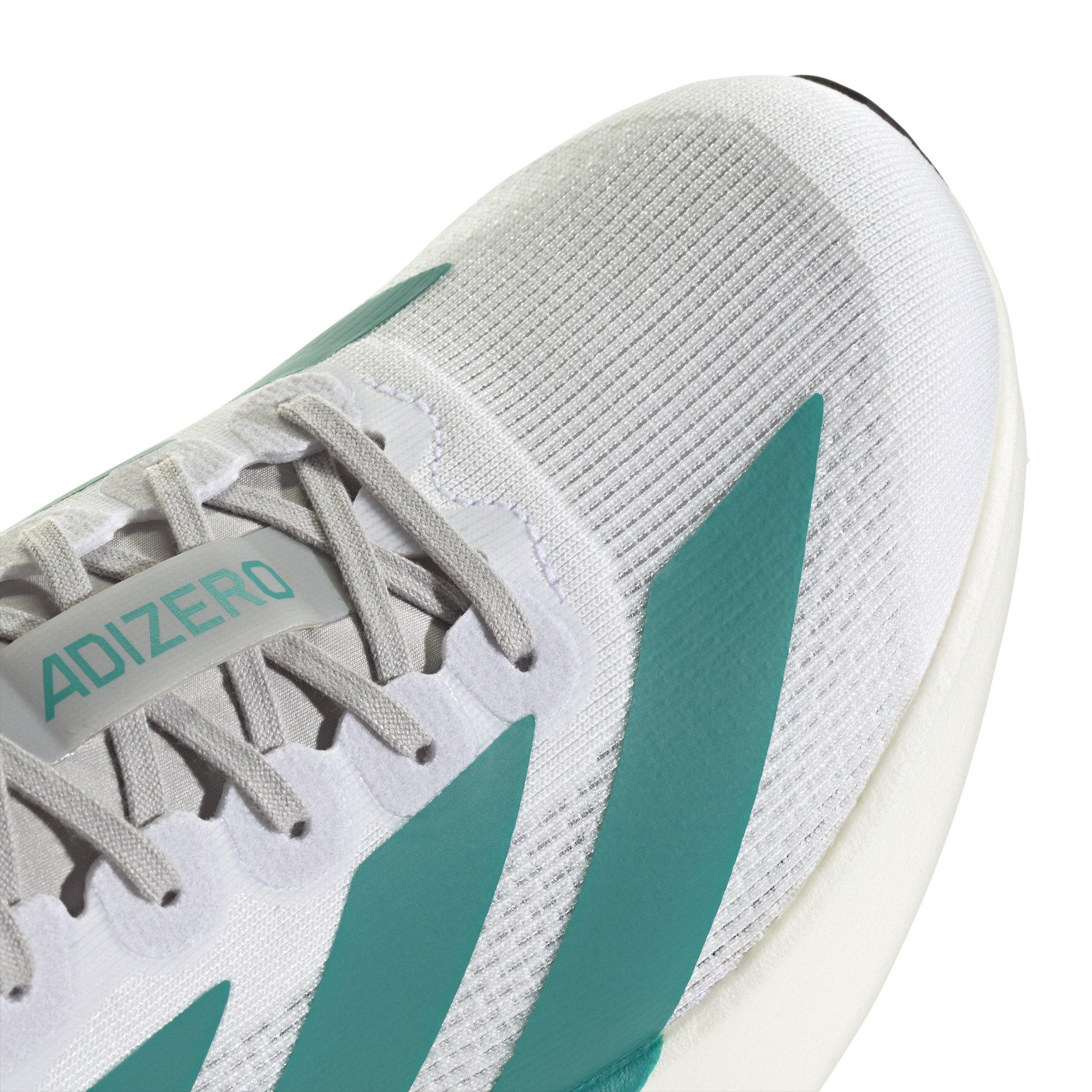adidas Adizero EVO SL "Ftwr White/Pure Teal/Grey Two" Women's Running Shoe - WHITE/TEAL/GREY Thumbnail View 7