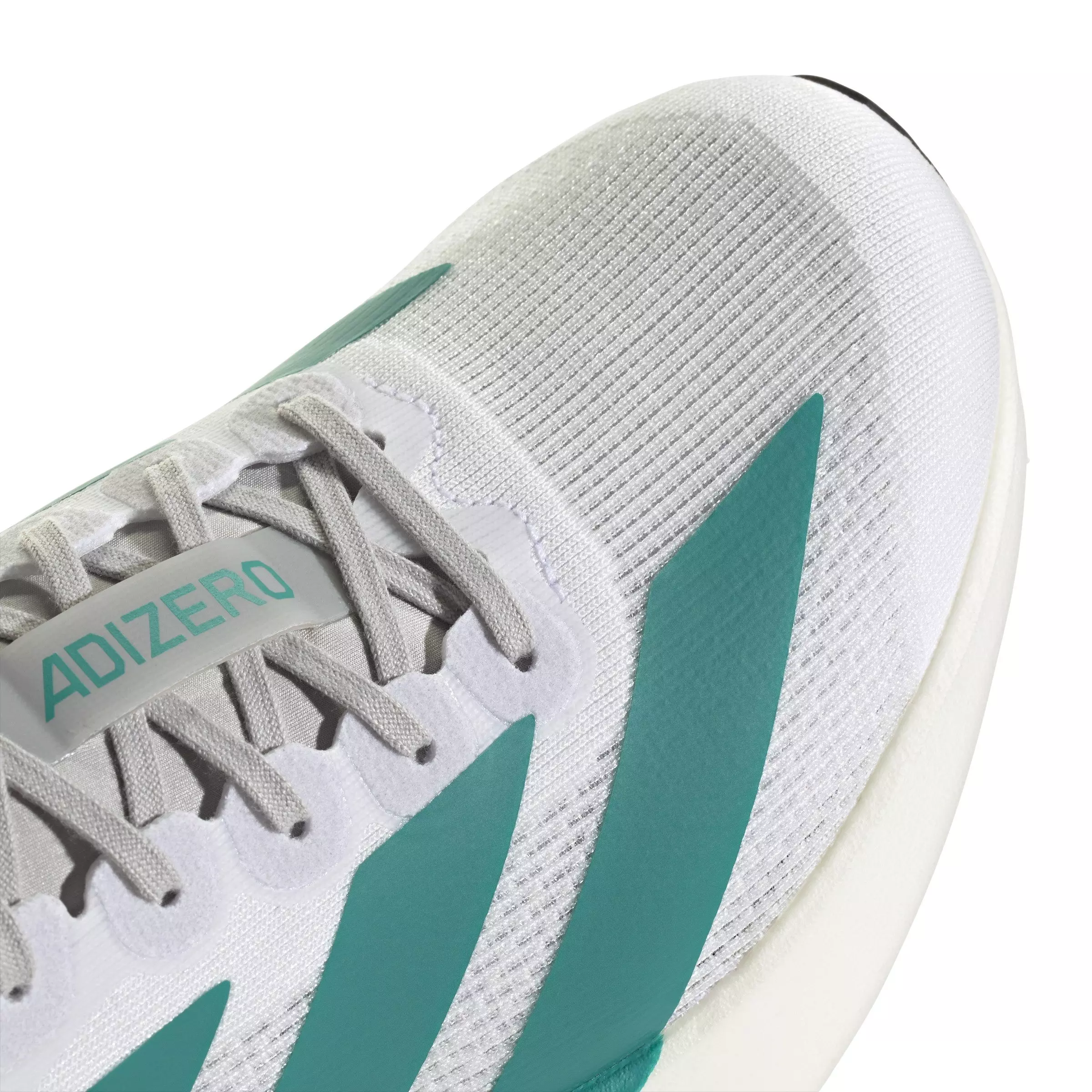 adidas Adizero EVO SL "Ftwr White/Pure Teal/Grey Two" Women's Running Shoe - WHITE/TEAL/GREY