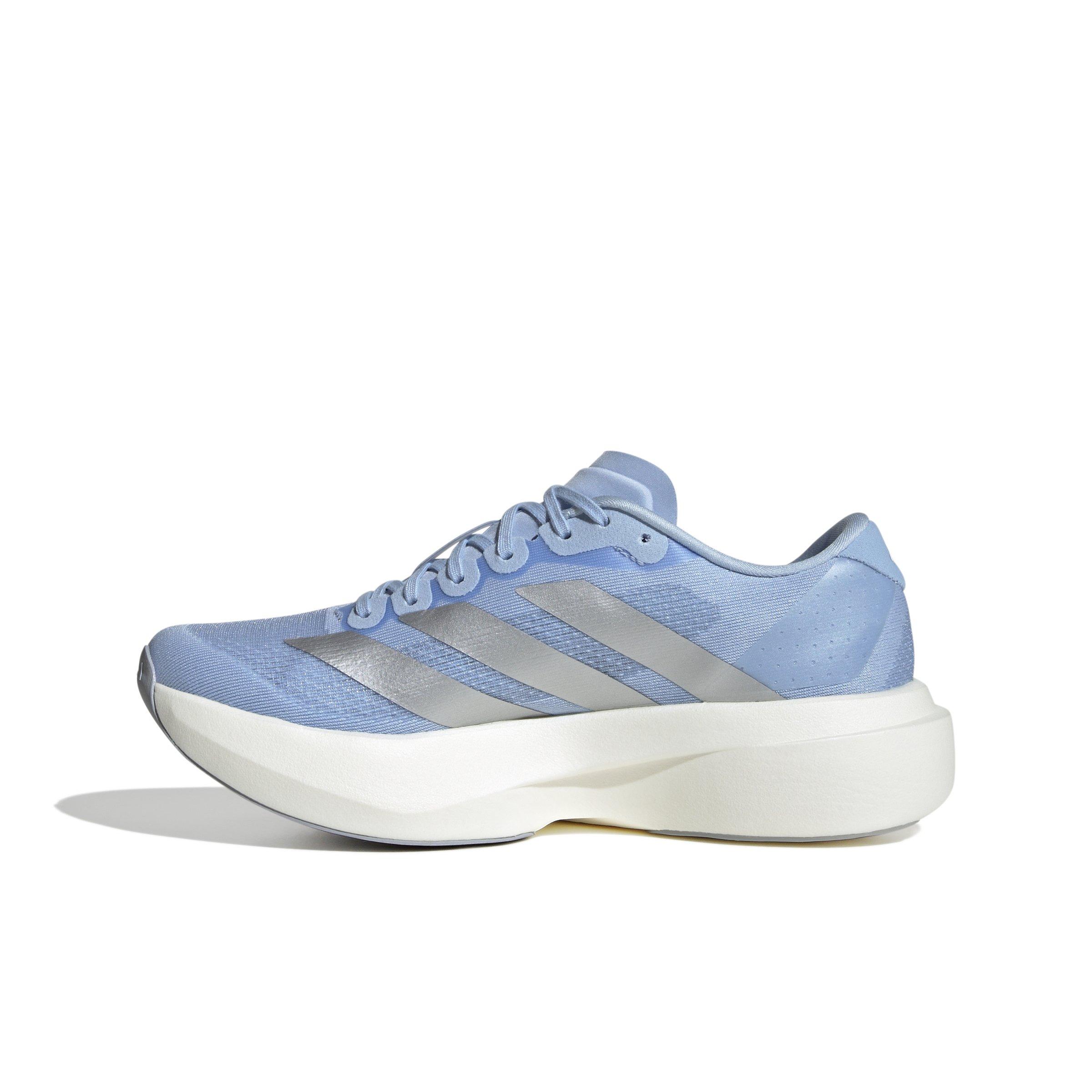 adidas Adizero EVO SL "Glow Blue/Silver Metallic/Ftwr White" Women's Running Shoe - BLUE/SILVER/WHITE Thumbnail View 2
