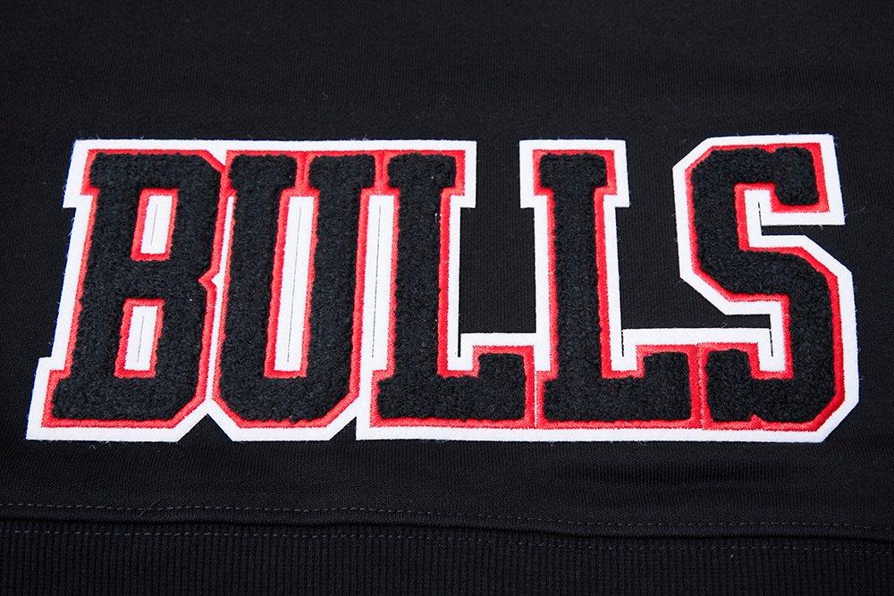 Pro Standard Women's Chicago Bulls Classic Fleece Cropped PO Hoodie -Black - BLACK Thumbnail View 7