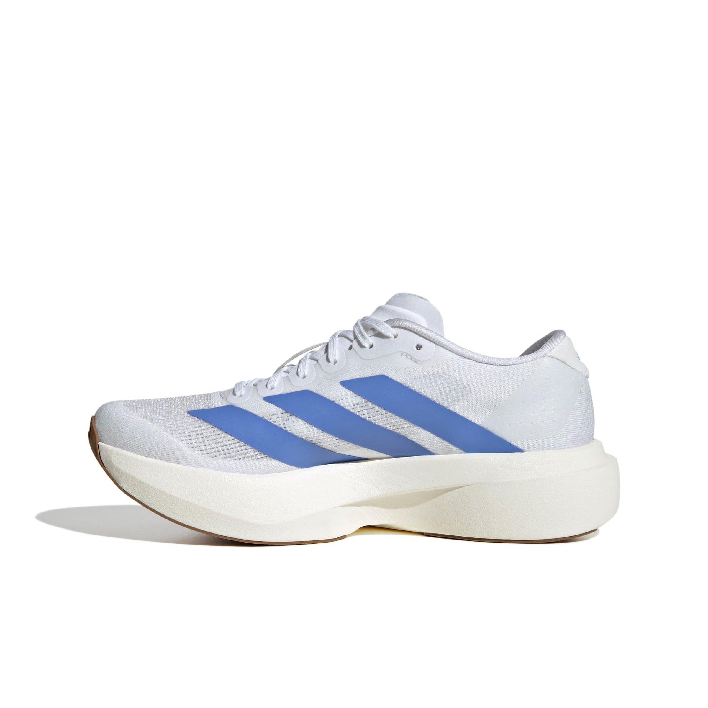 adidas Adizero EVO SL "Ftwr White/Blue Fusion/Off White" Women's Running Shoe - WHITE/BLUE/OFF WHITE Thumbnail View 2