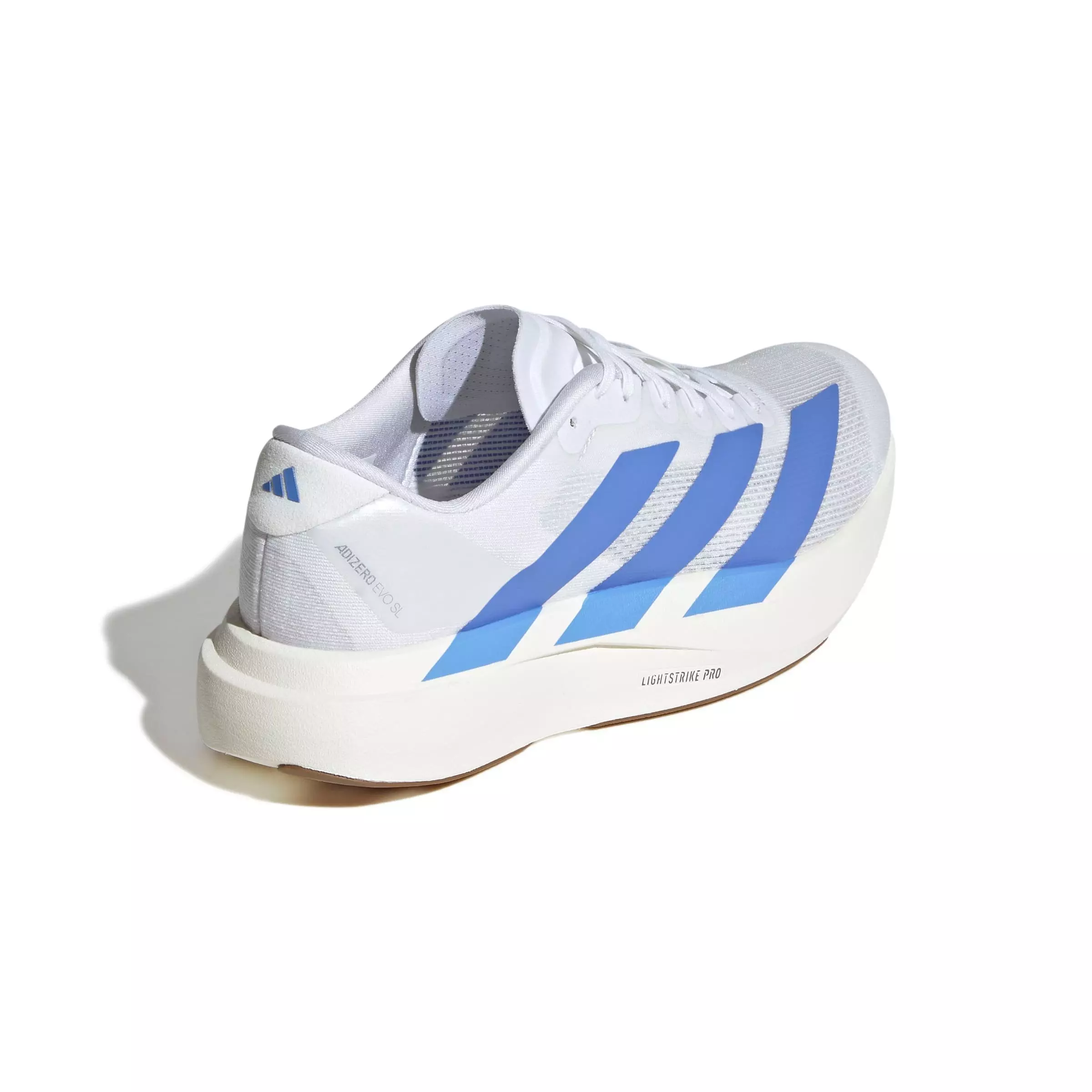 adidas Adizero EVO SL "Ftwr White/Blue Fusion/Off White" Women's Running Shoe - WHITE/BLUE/OFF WHITE