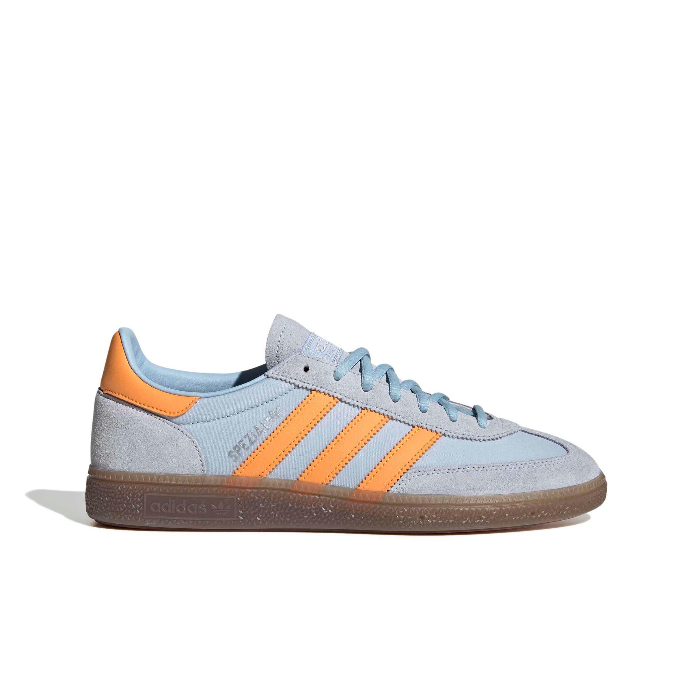 adidas Originals Handball Spezial "Crystal Sky/Pure Tangerine/Gum 5" Men's Shoe - SKY/TANGERINE/GUM Thumbnail View 1