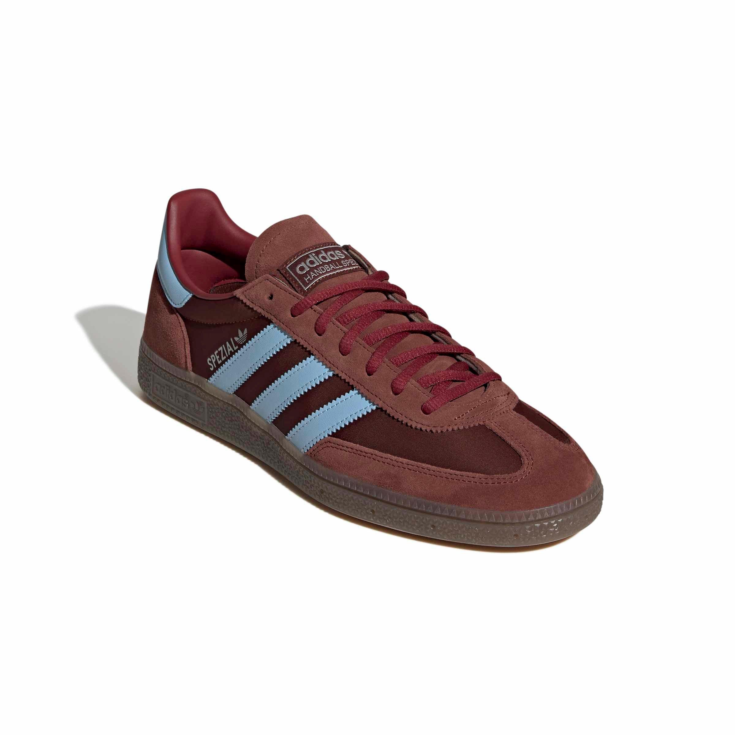 adidas Originals Handball Spezial "Fox Brown/Clear Sky/Gum 5" Men's Shoe - BROWN/SKY/GUM Thumbnail View 3