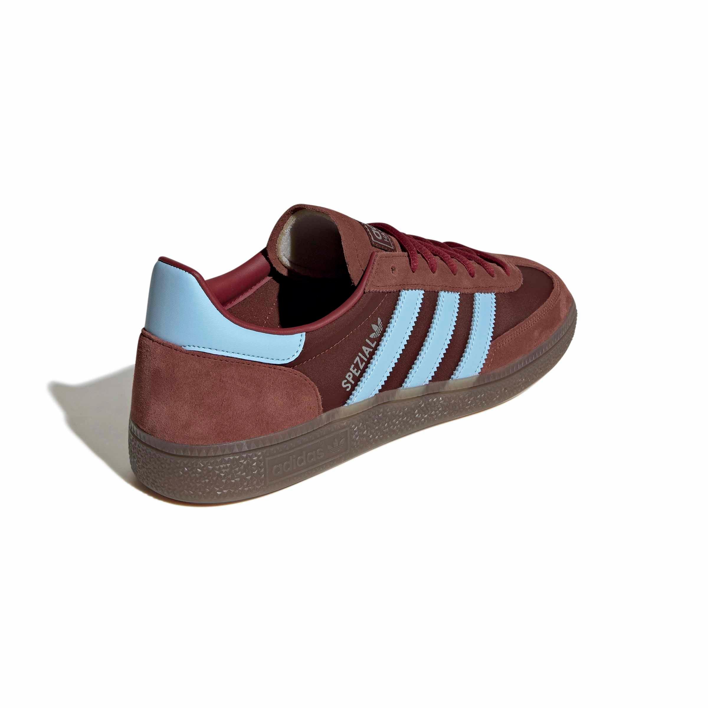 adidas Originals Handball Spezial "Fox Brown/Clear Sky/Gum 5" Men's Shoe - BROWN/SKY/GUM Thumbnail View 4
