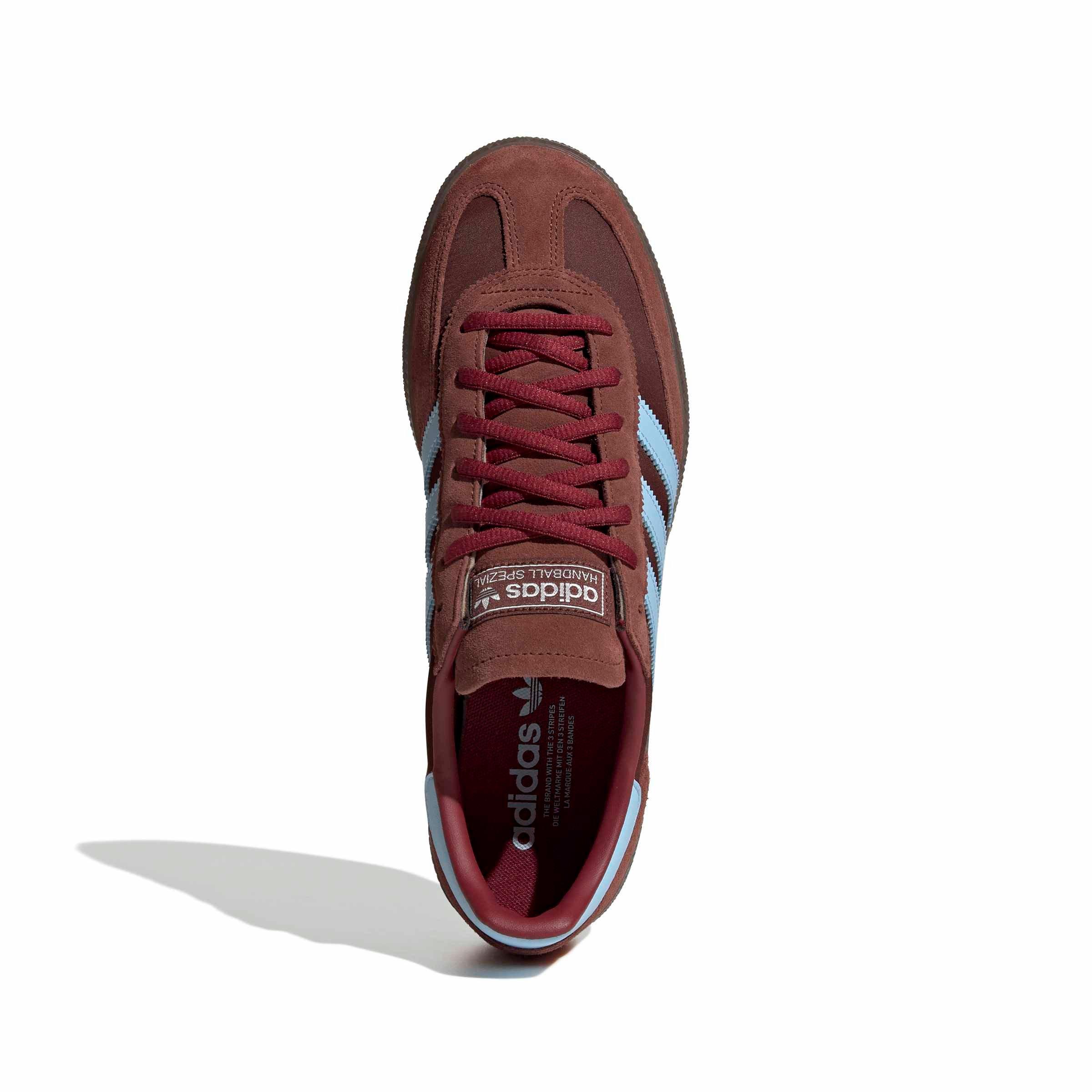 adidas Originals Handball Spezial "Fox Brown/Clear Sky/Gum 5" Men's Shoe - BROWN/SKY/GUM Thumbnail View 5