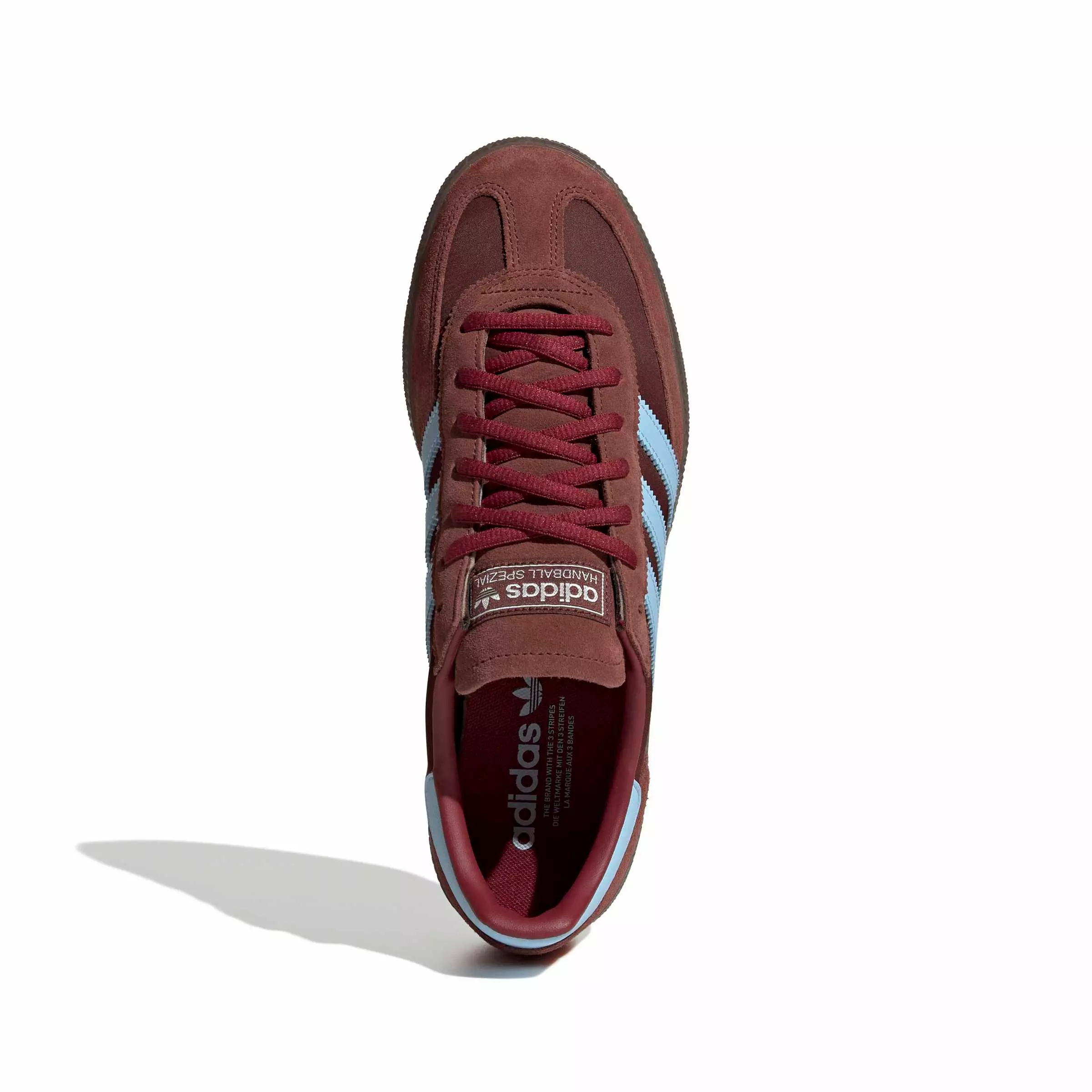 adidas Originals Handball Spezial "Fox Brown/Clear Sky/Gum 5" Men's Shoe - BROWN/SKY/GUM