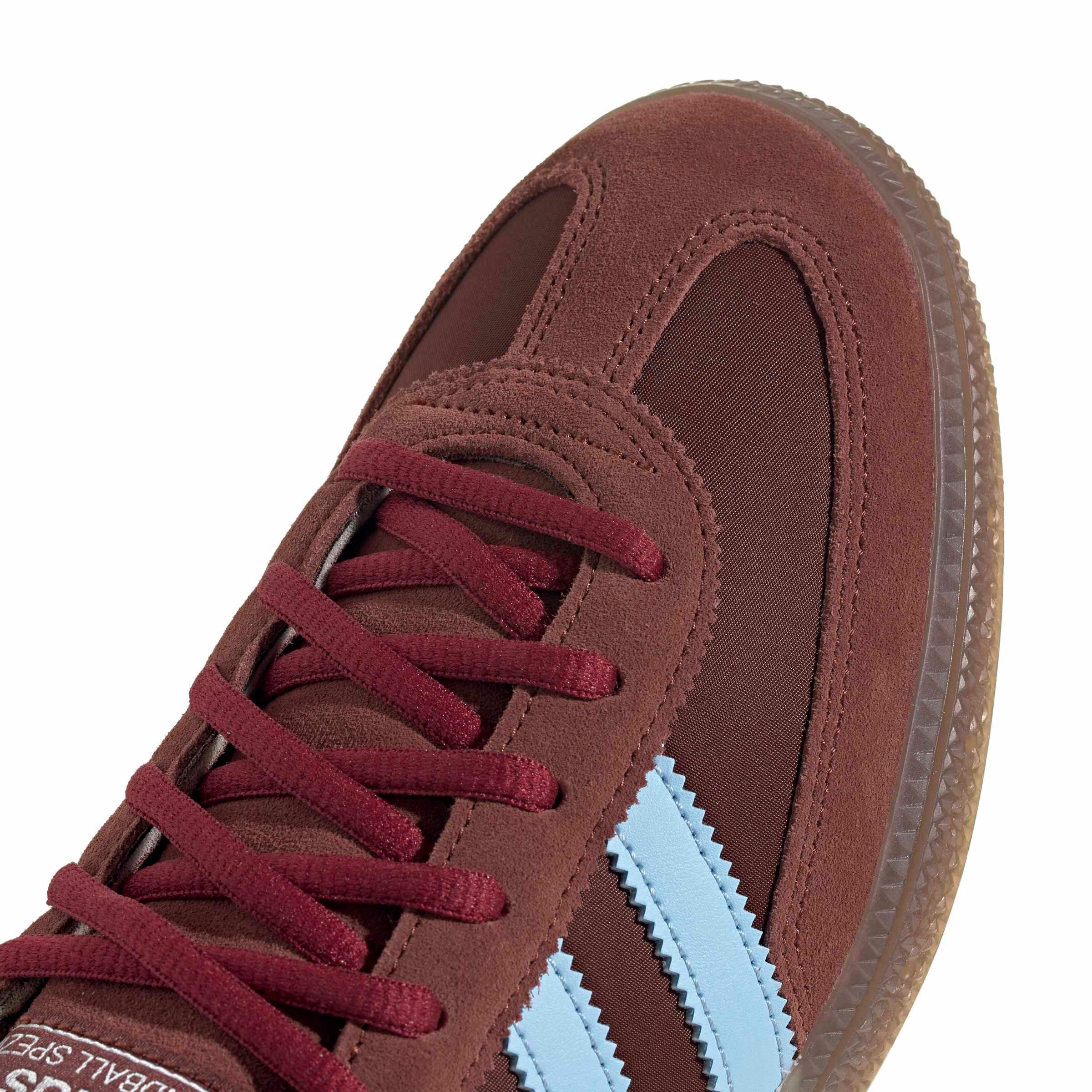 adidas Originals Handball Spezial "Fox Brown/Clear Sky/Gum 5" Men's Shoe - BROWN/SKY/GUM Thumbnail View 7