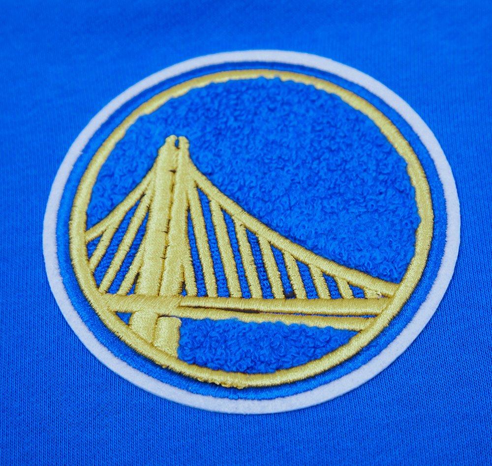 Pro Standard Women's Golden State Warriors Classic Fleece Cropped PO Hoodie - Royal Blue - ROYAL BLUE Thumbnail View 5