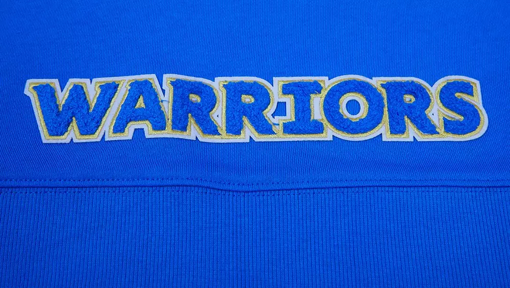 Pro Standard Women's Golden State Warriors Classic Fleece Cropped PO Hoodie - Royal Blue - ROYAL BLUE