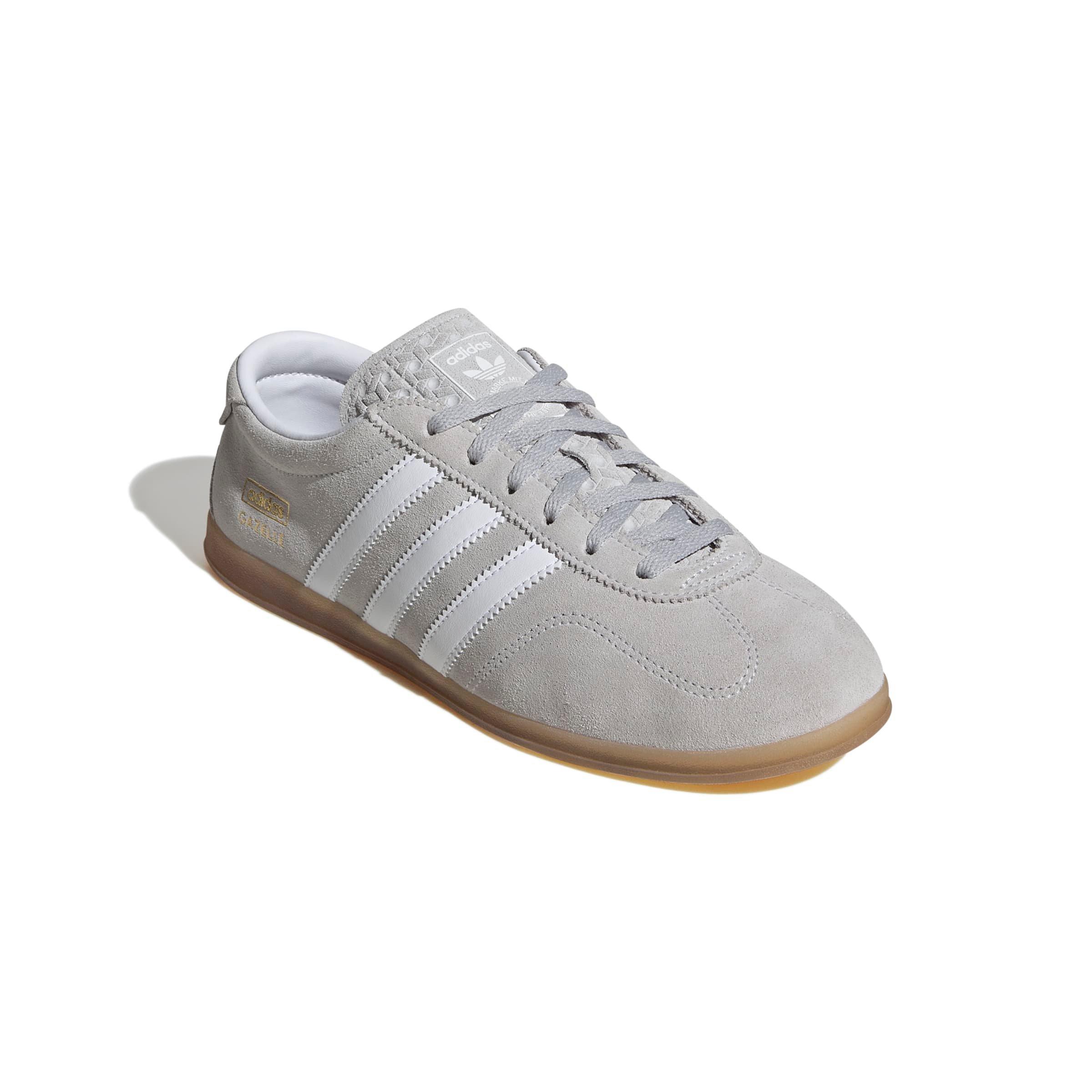 adidas Originals Gazelle Lo Pro "Grey Two/Ftwr White/Gum 3" Women's Shoe - GREY/WHITE/GUM Thumbnail View 3