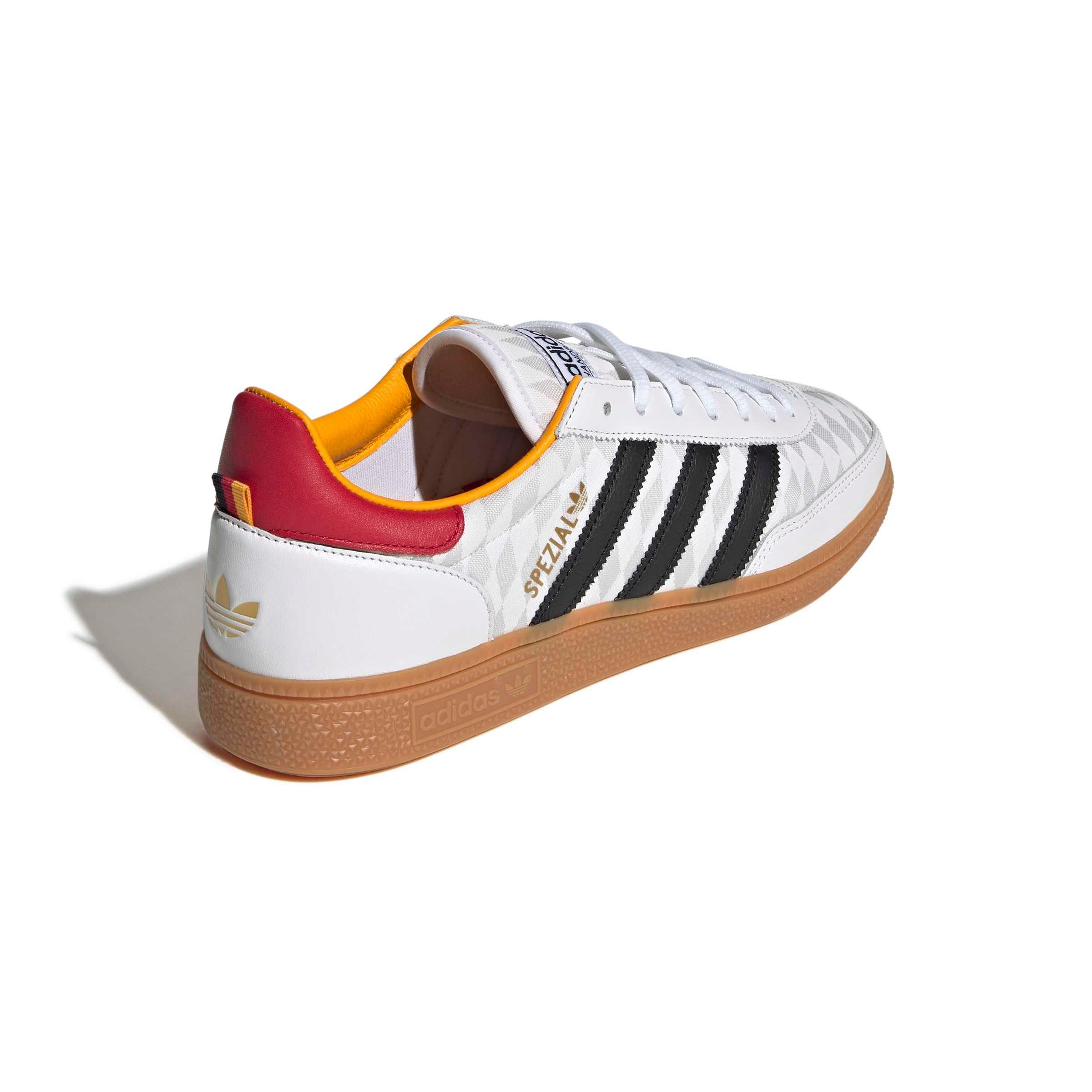 adidas Originals Handball Spezial "Ftwr White/Core Black/Bold Red" Men's Shoe - WHITE/BLACK/RED Thumbnail View 4