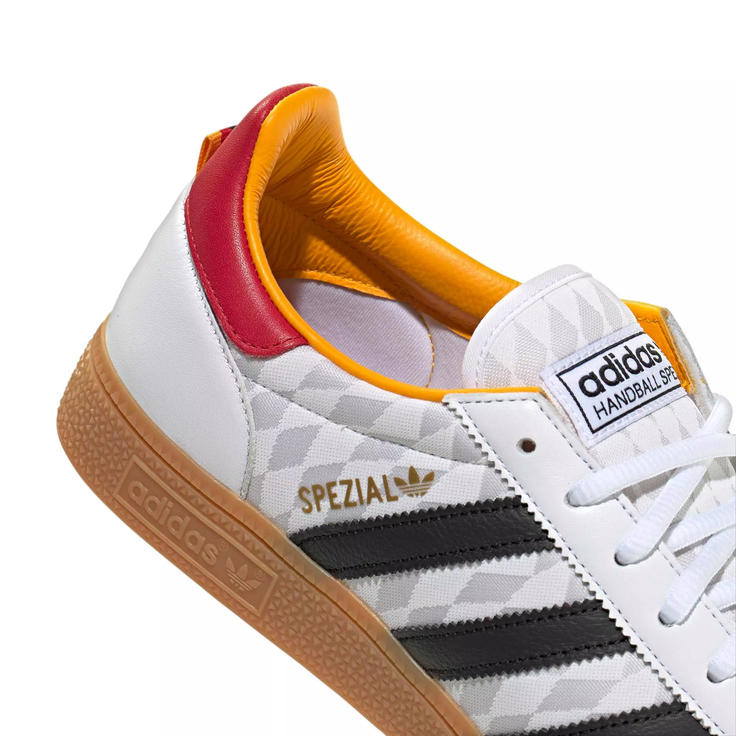 adidas Originals Handball Spezial "Ftwr White/Core Black/Bold Red" Men's Shoe - WHITE/BLACK/RED