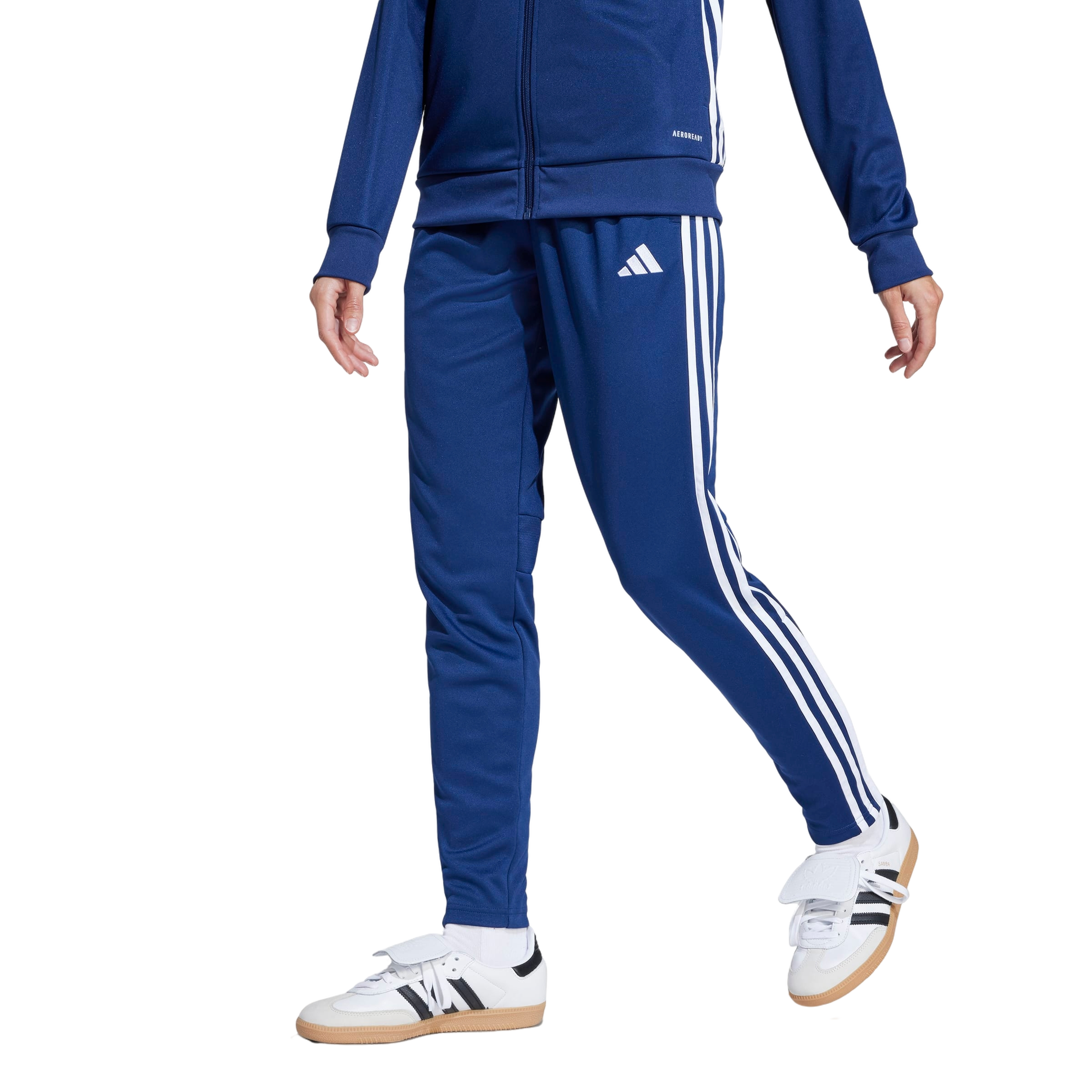 adidas Women's Tiro 25 Essentials Training Tracksuit Bottoms - Navy/White - NAVY/WHITE Thumbnail View 1