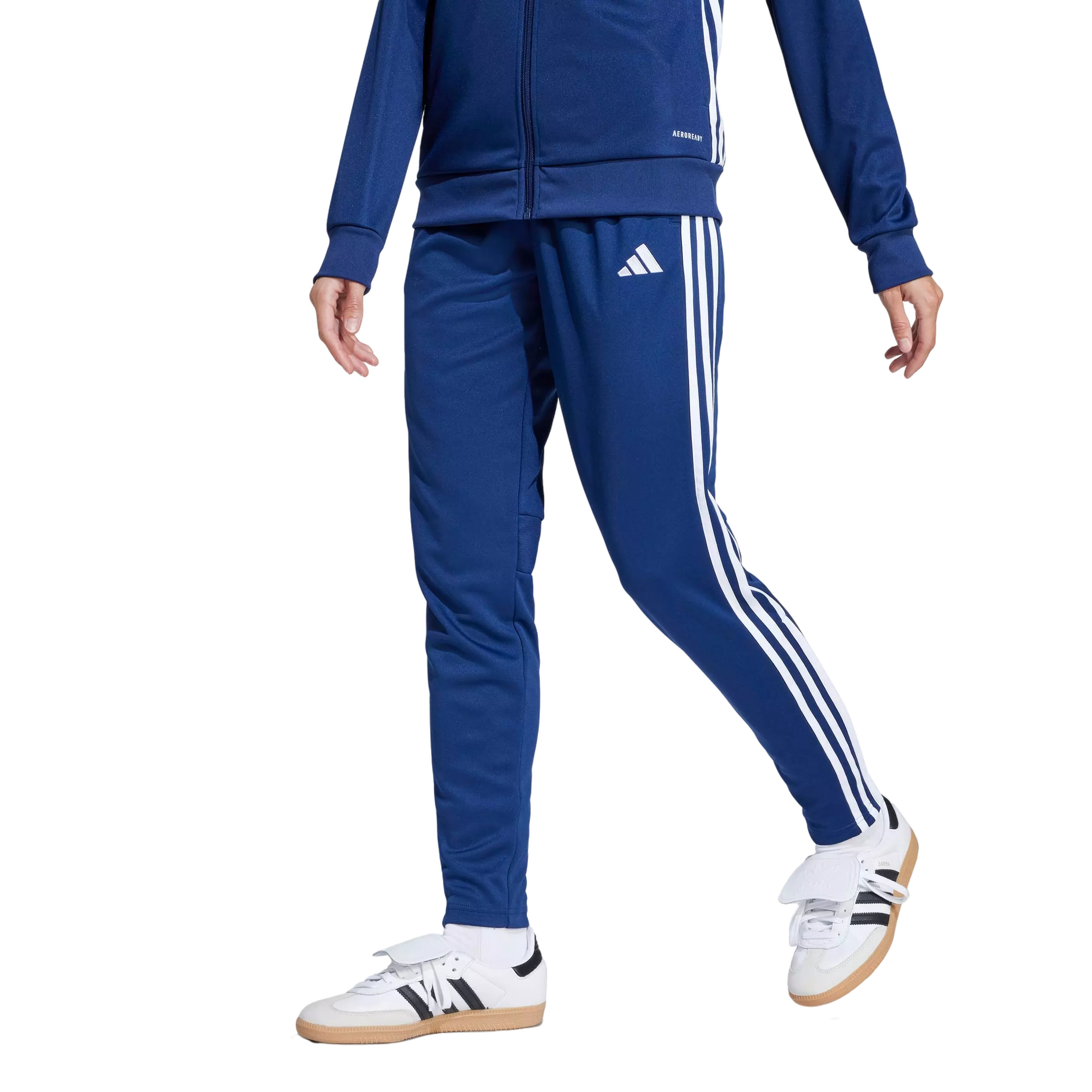 adidas Women's Tiro 25 Essentials Training Tracksuit Bottoms - Navy/White - NAVY/WHITE