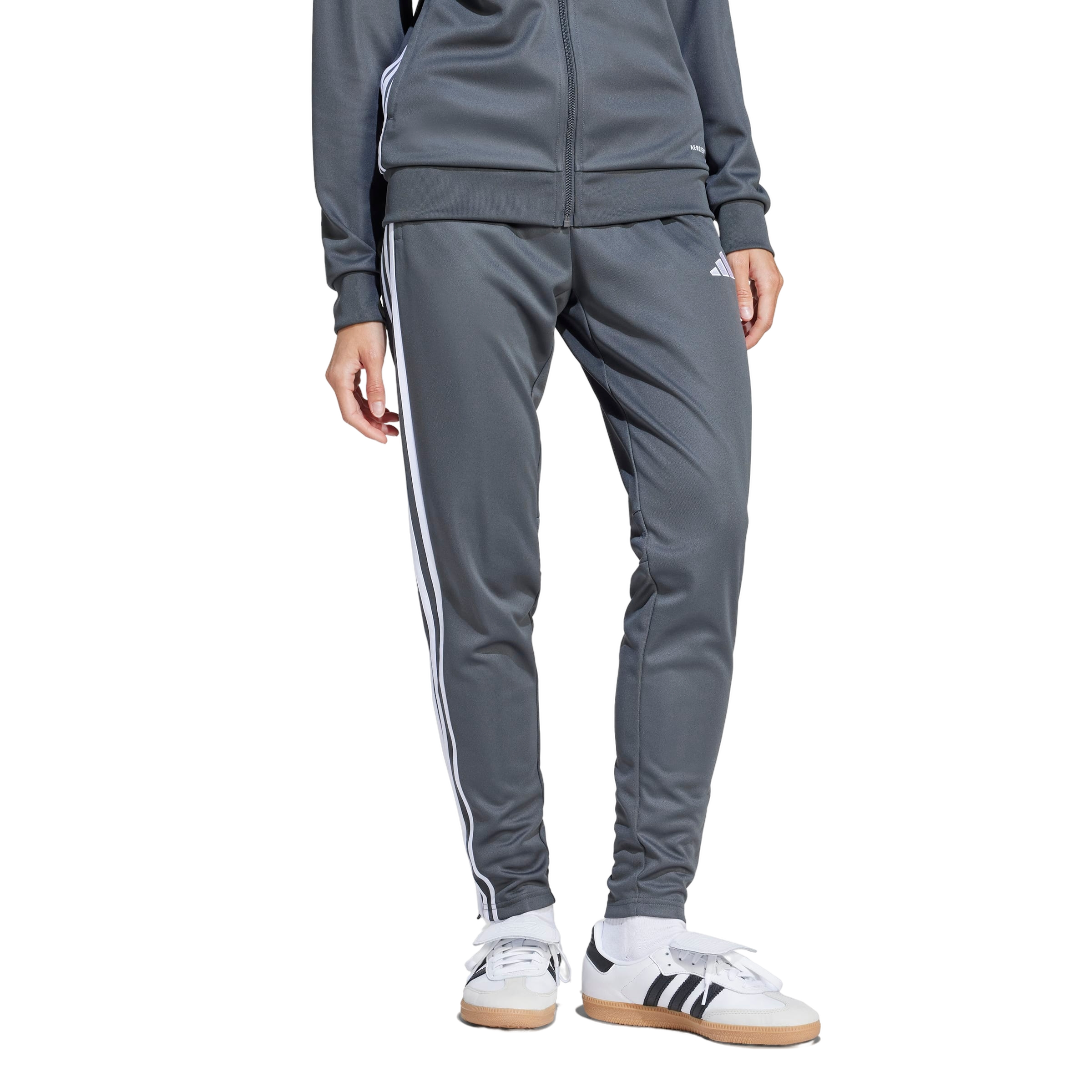 adidas Women's Tiro 25 Essentials Training Tracksuit Bottoms -Grey/White - GREY/WHITE Thumbnail View 1