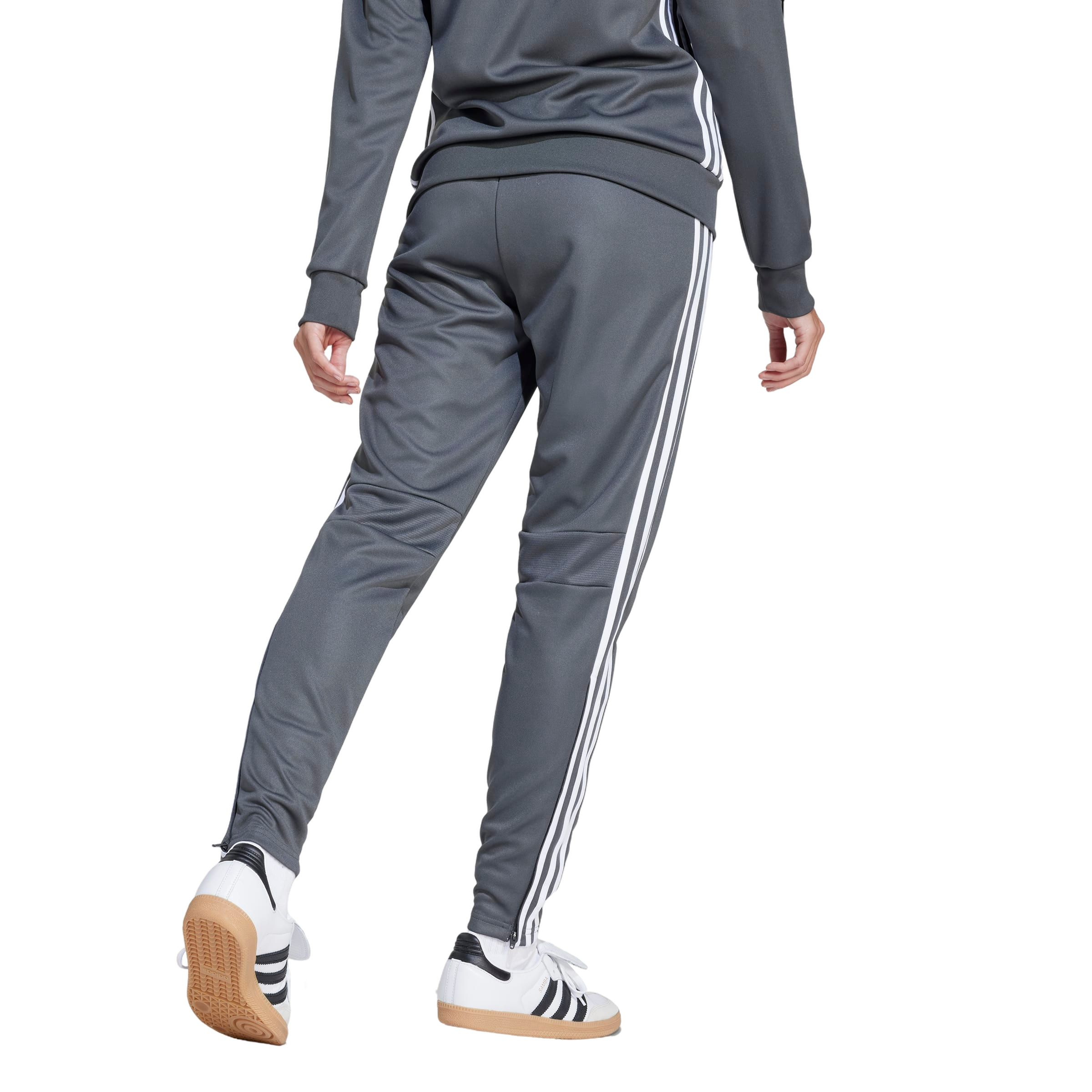 adidas Women's Tiro 25 Essentials Training Tracksuit Bottoms -Grey/White - GREY/WHITE Thumbnail View 2