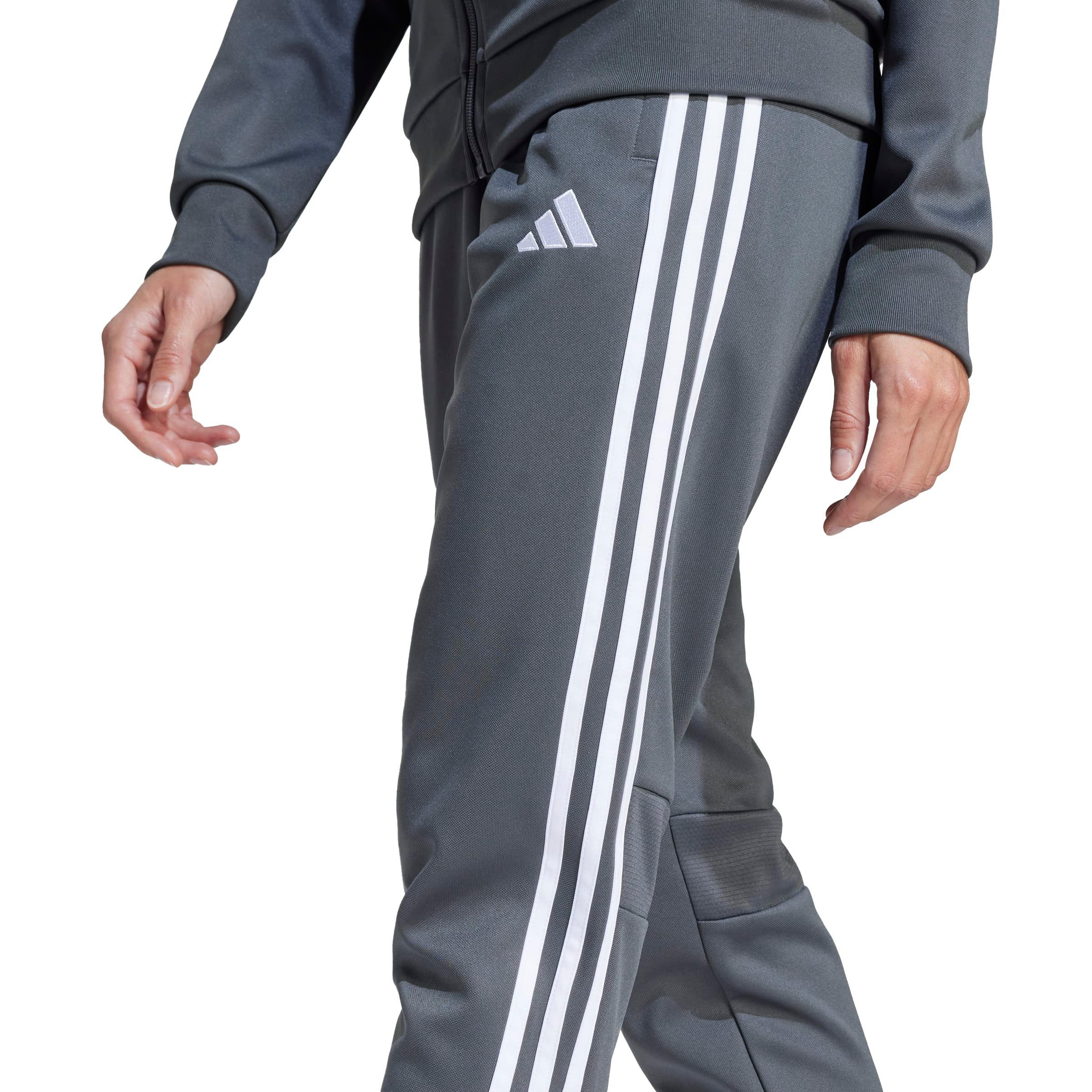 adidas Women's Tiro 25 Essentials Training Tracksuit Bottoms - Grey/White - GREY/WHITE Thumbnail View 4