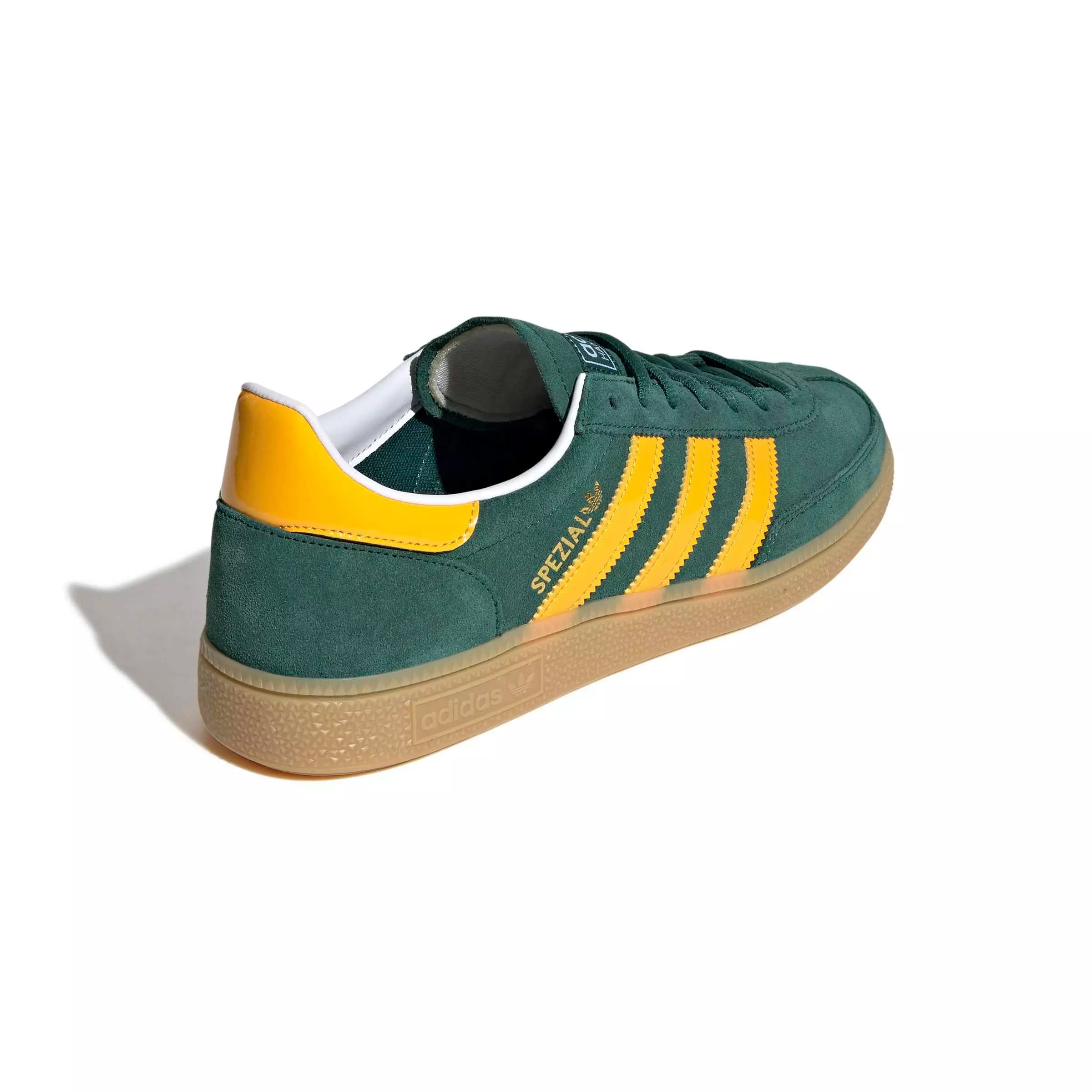 adidas Originals Handball Spezial "Collegiate Green/Crew Yellow/Gum 3" Men's Shoe - GREEN/YELLOW/GUM