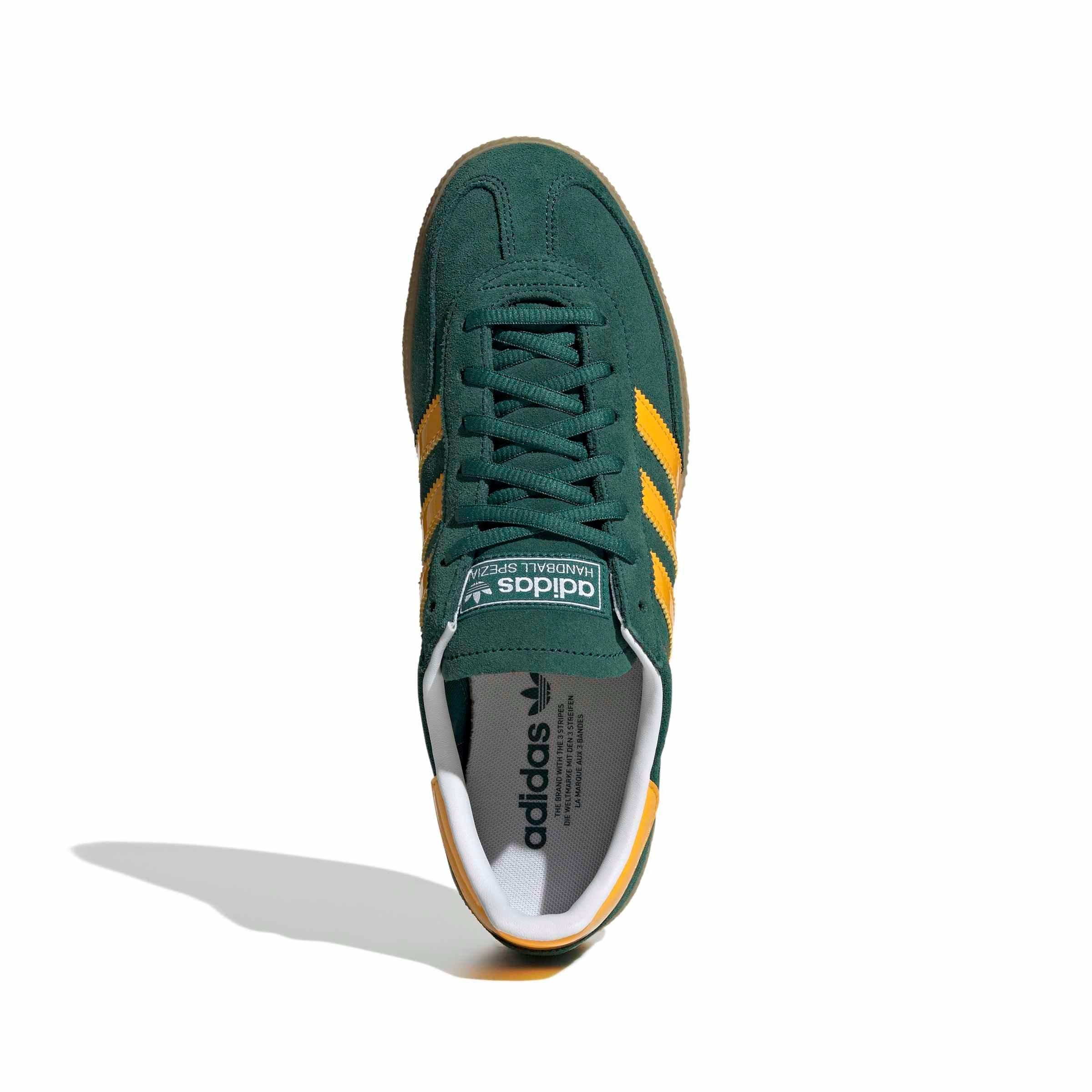 adidas Originals Handball Spezial "Collegiate Green/Crew Yellow/Gum 3" Men's Shoe - GREEN/YELLOW/GUM Thumbnail View 5