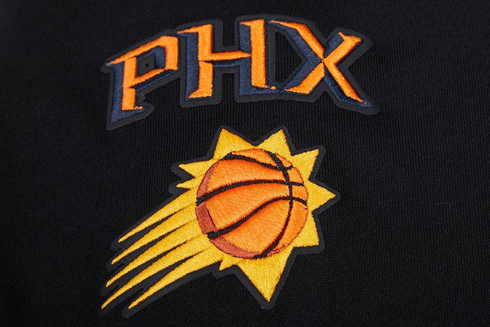 Pro Standard Women's Phoenix Suns Classic Fleece Cropped PO Hoodie -Black - BLACK Thumbnail View 6