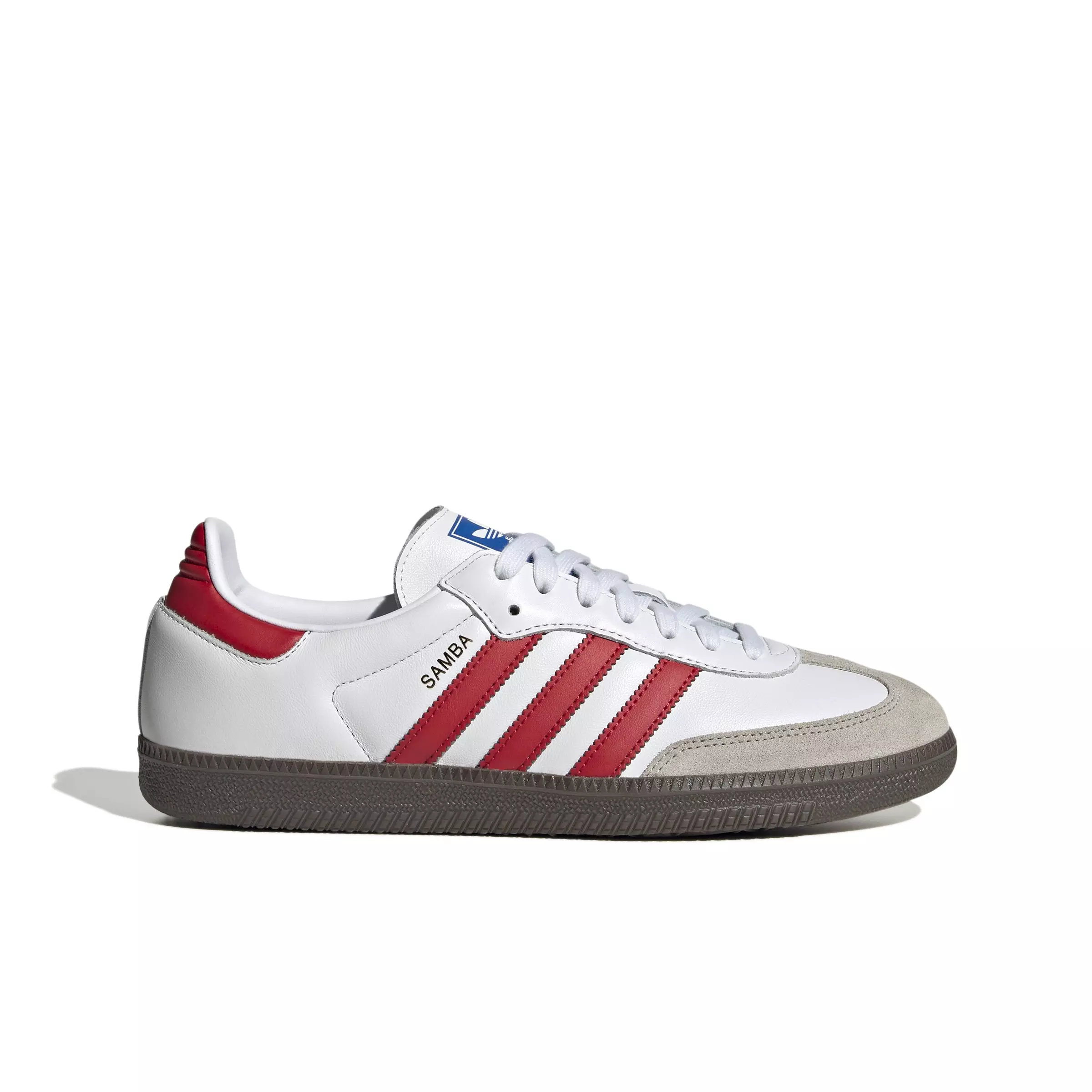 adidas Originals Samba OG "Ftwr White/Better Scarlet" Men's Shoe - WHITE/SCARLET