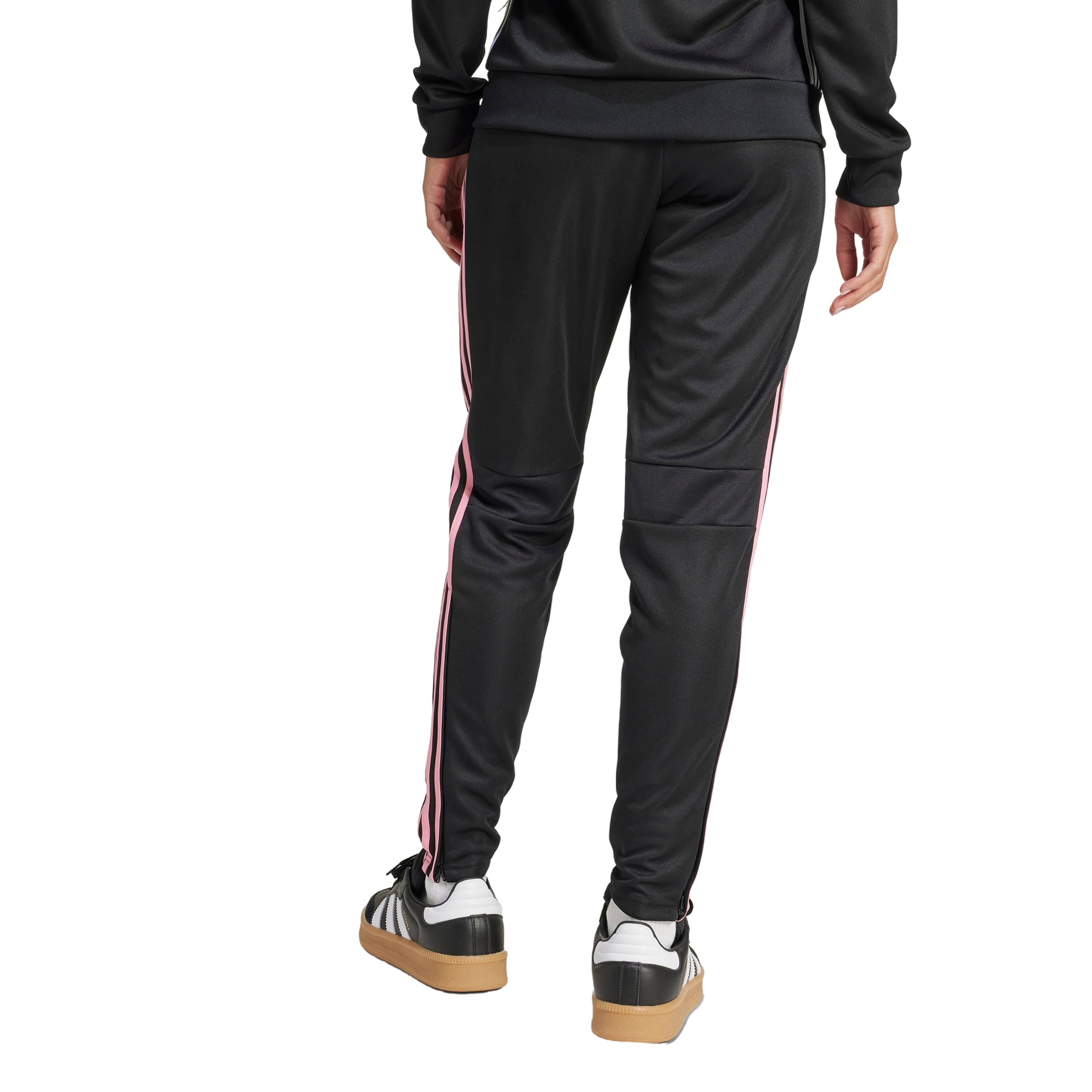adidas Women's Tiro 25 Essentials Training Tracksuit Bottoms -Black/Pink - BLACK/PINK Thumbnail View 2
