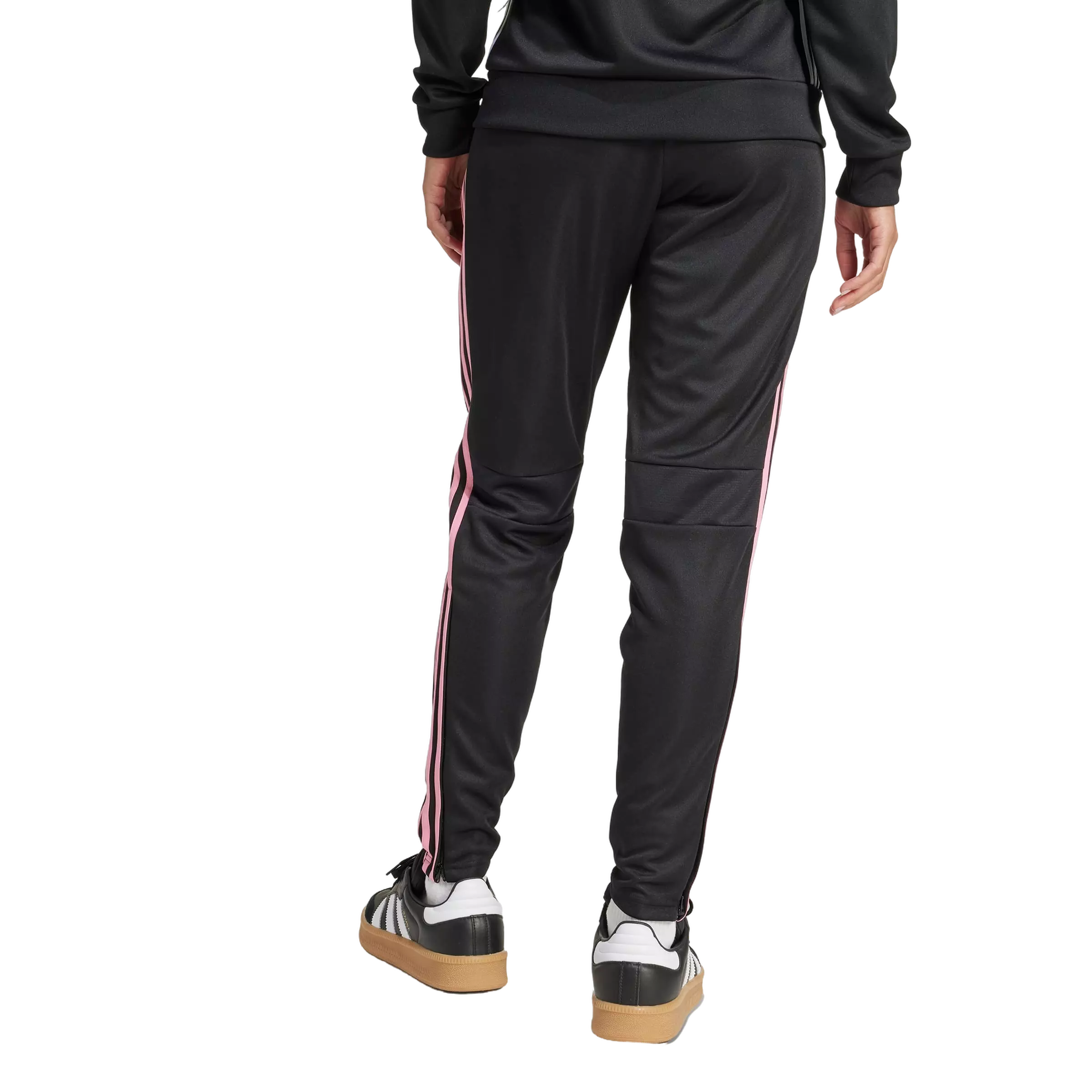 adidas Women's Tiro 25 Essentials Training Tracksuit Bottoms -Black/Pink - BLACK/PINK